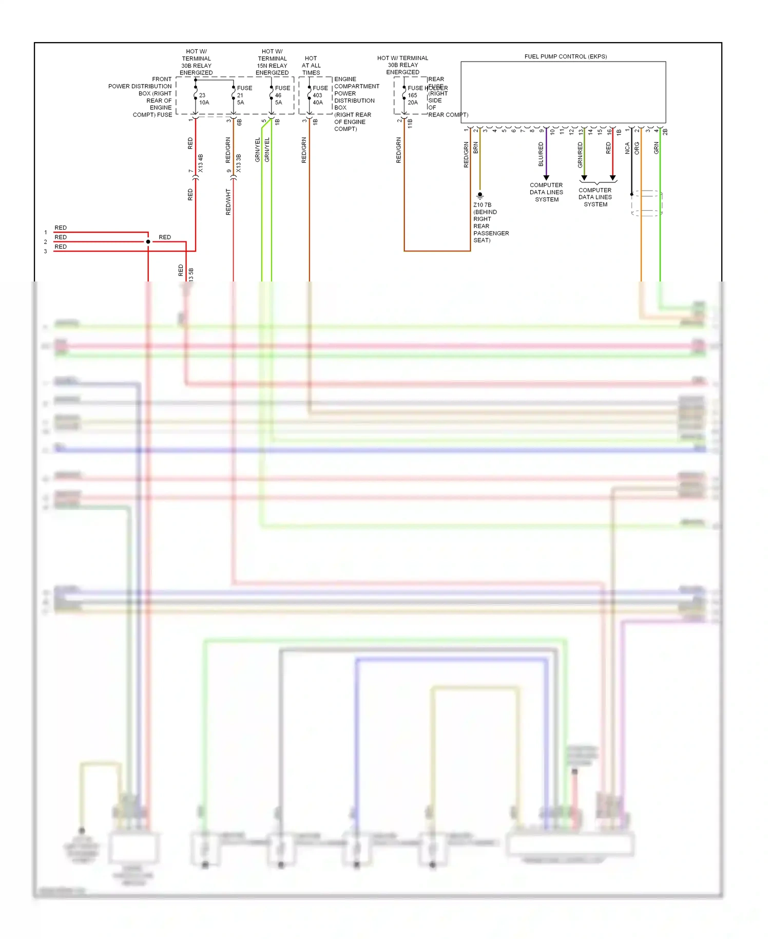 BMW 3 series GT F34 (2011-2016) starting/ charging system wiring diagram  (2 of 4)