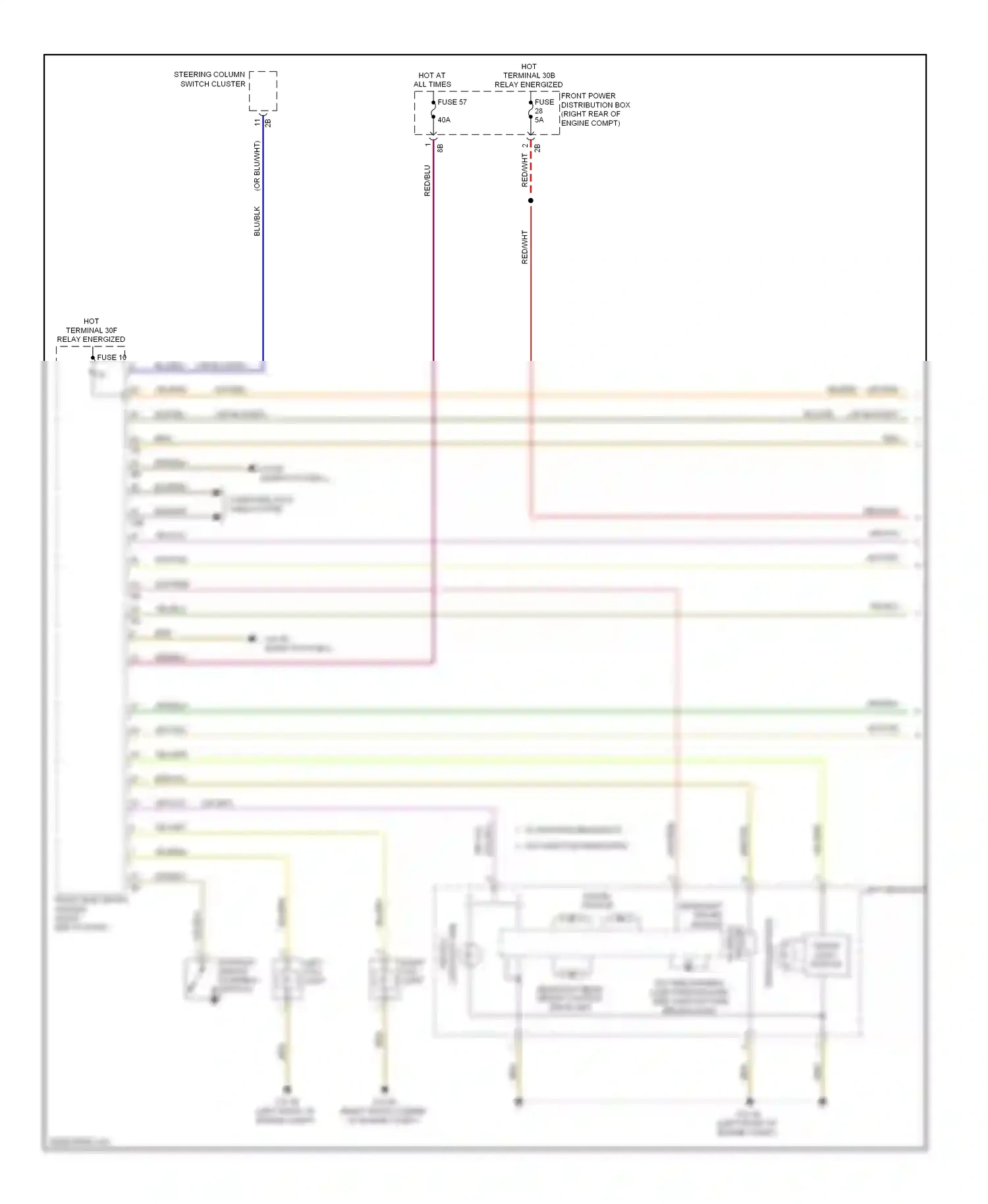 BMW 3 series GT F34 (2011-2016) steering column switch cluster wiring diagram  (5 of 15)