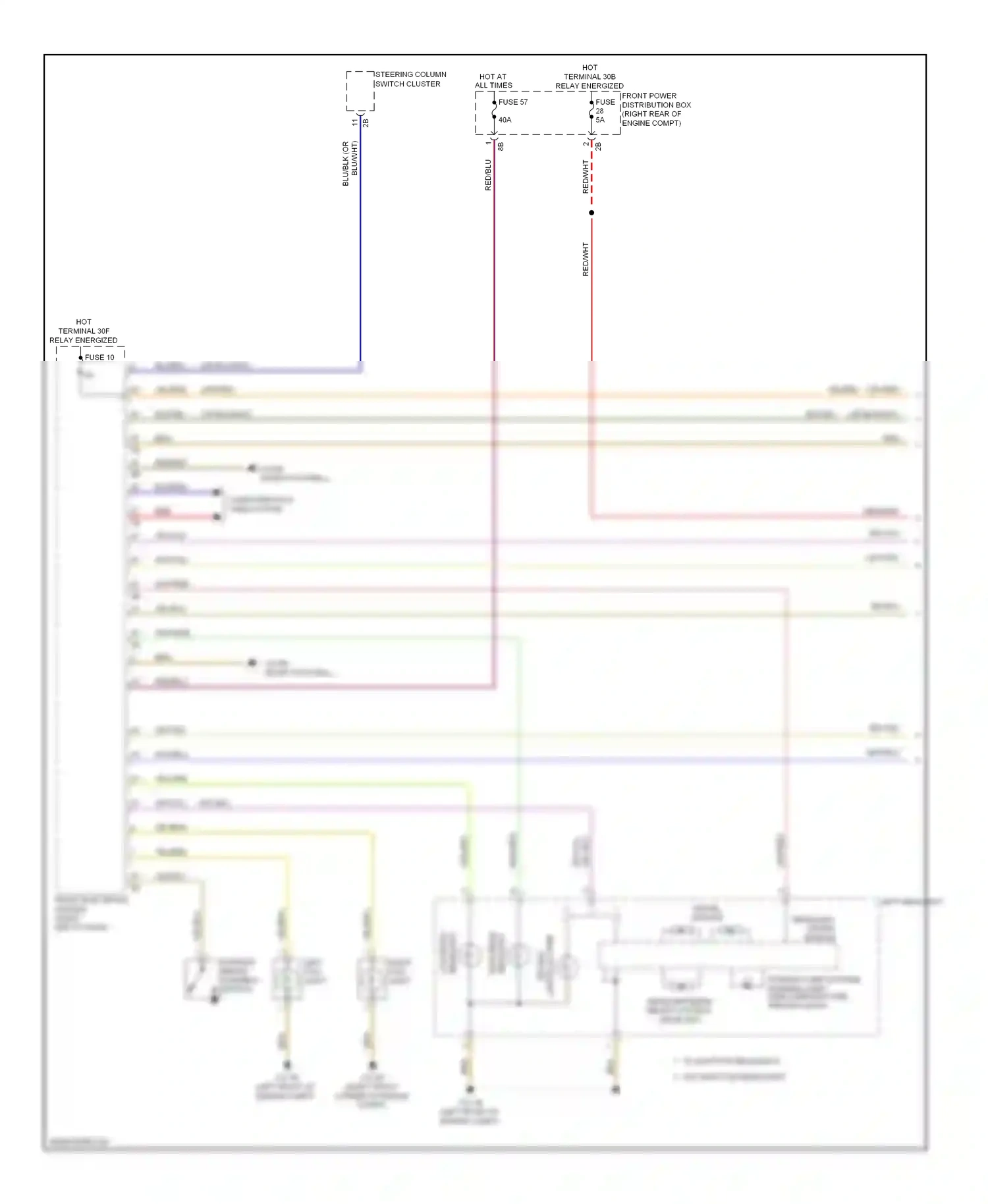BMW 3 series GT F34 (2011-2016) steering column switch cluster wiring diagram  (4 of 15)