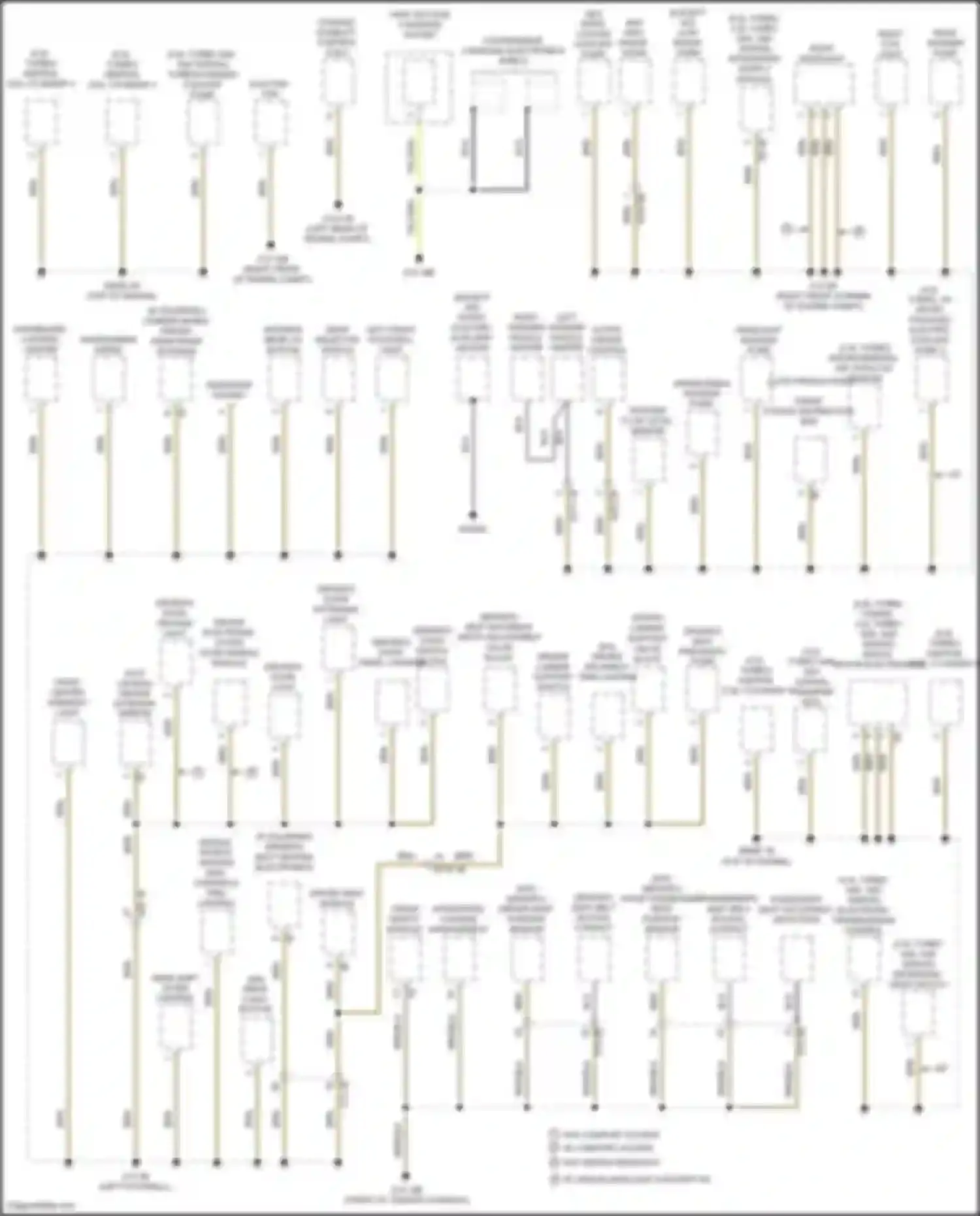 3 series GT BMW F34 facelift (2015-2020): Ground distribution circuit (1 of 4)
