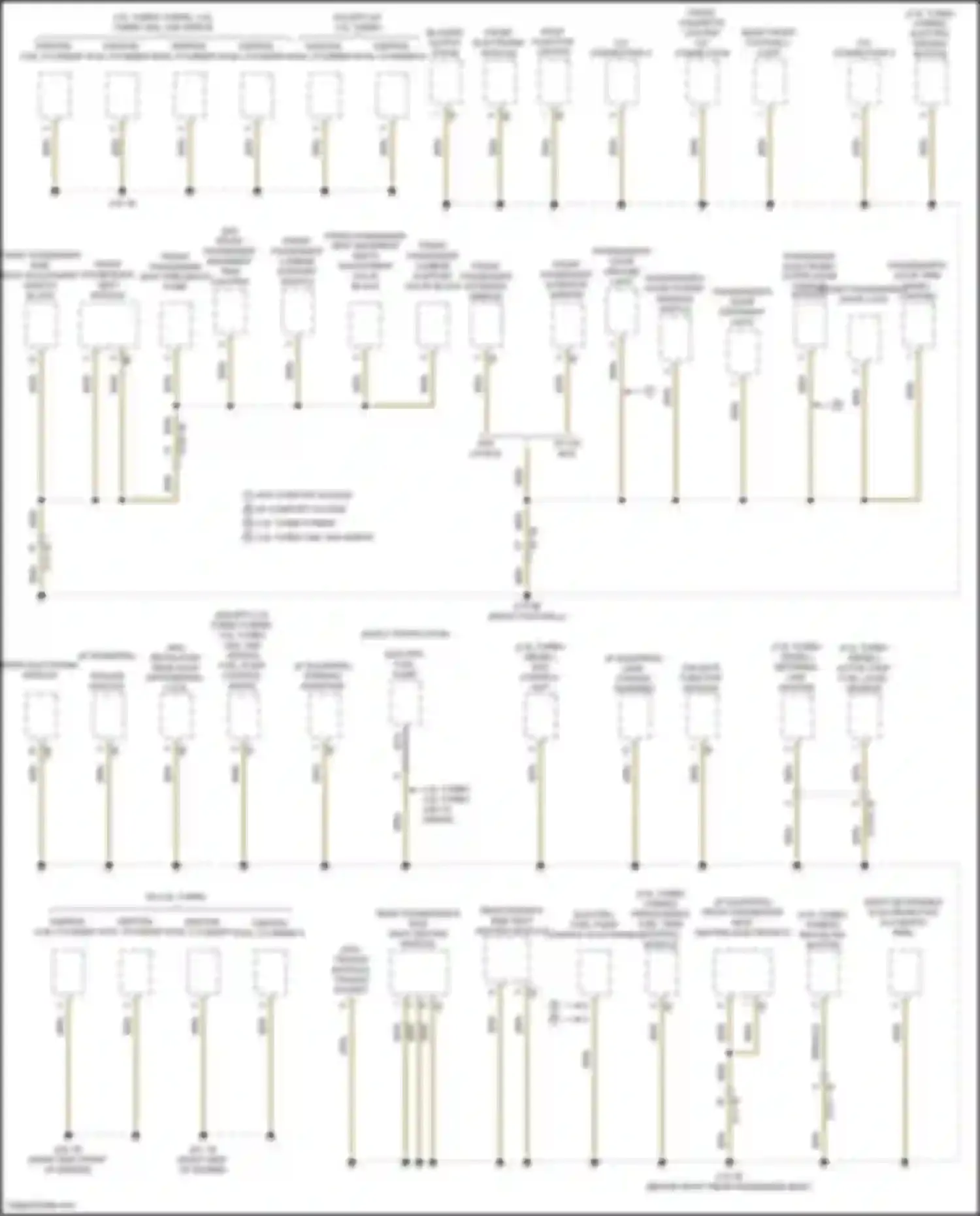 3 series GT BMW F34 facelift (2015-2020): Ground distribution circuit (2 of 4)