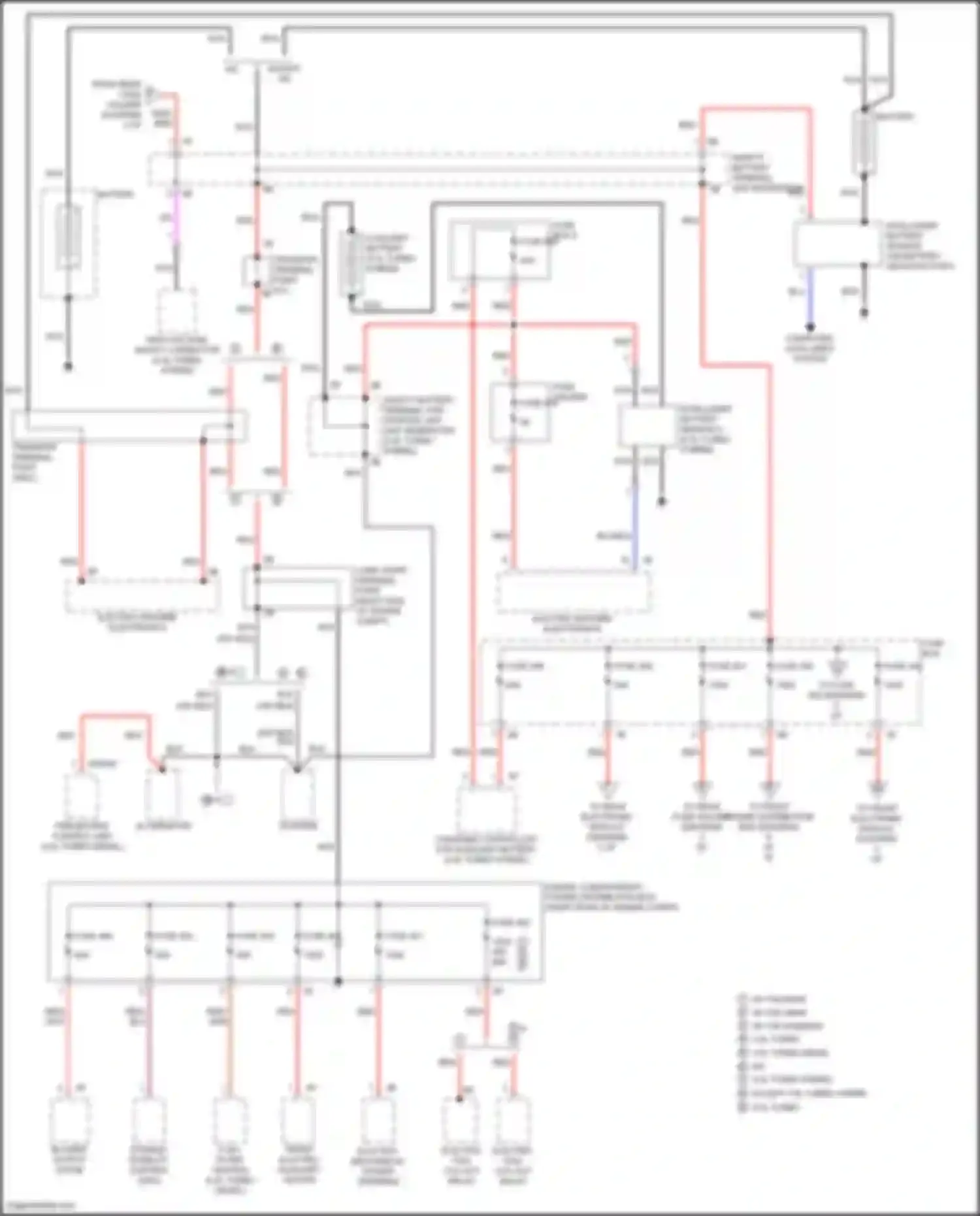 3 series GT BMW F34 facelift (2015-2020): Power distribution circuit (1 of 6)