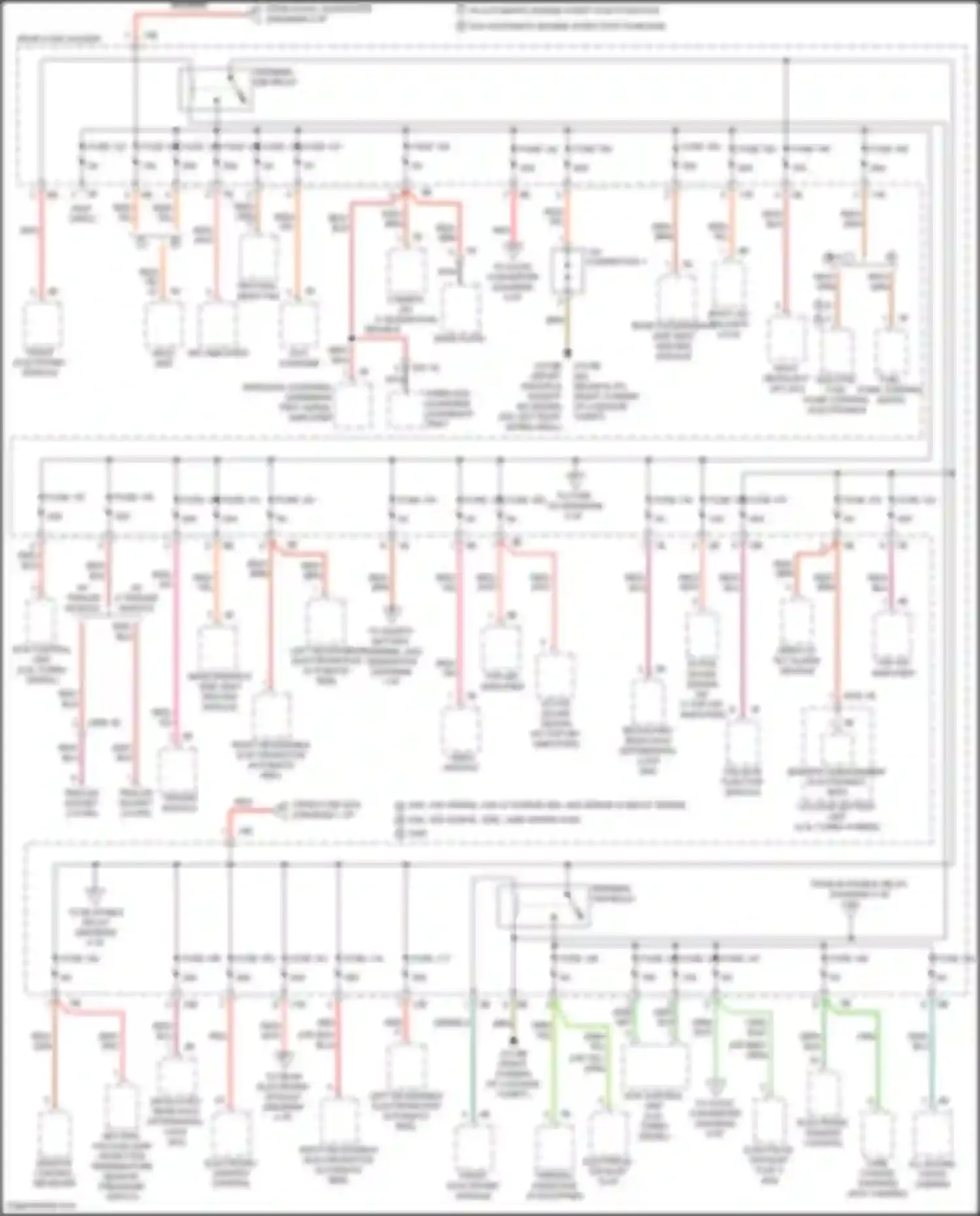 3 series GT BMW F34 facelift (2015-2020): Power distribution circuit (3 of 6)