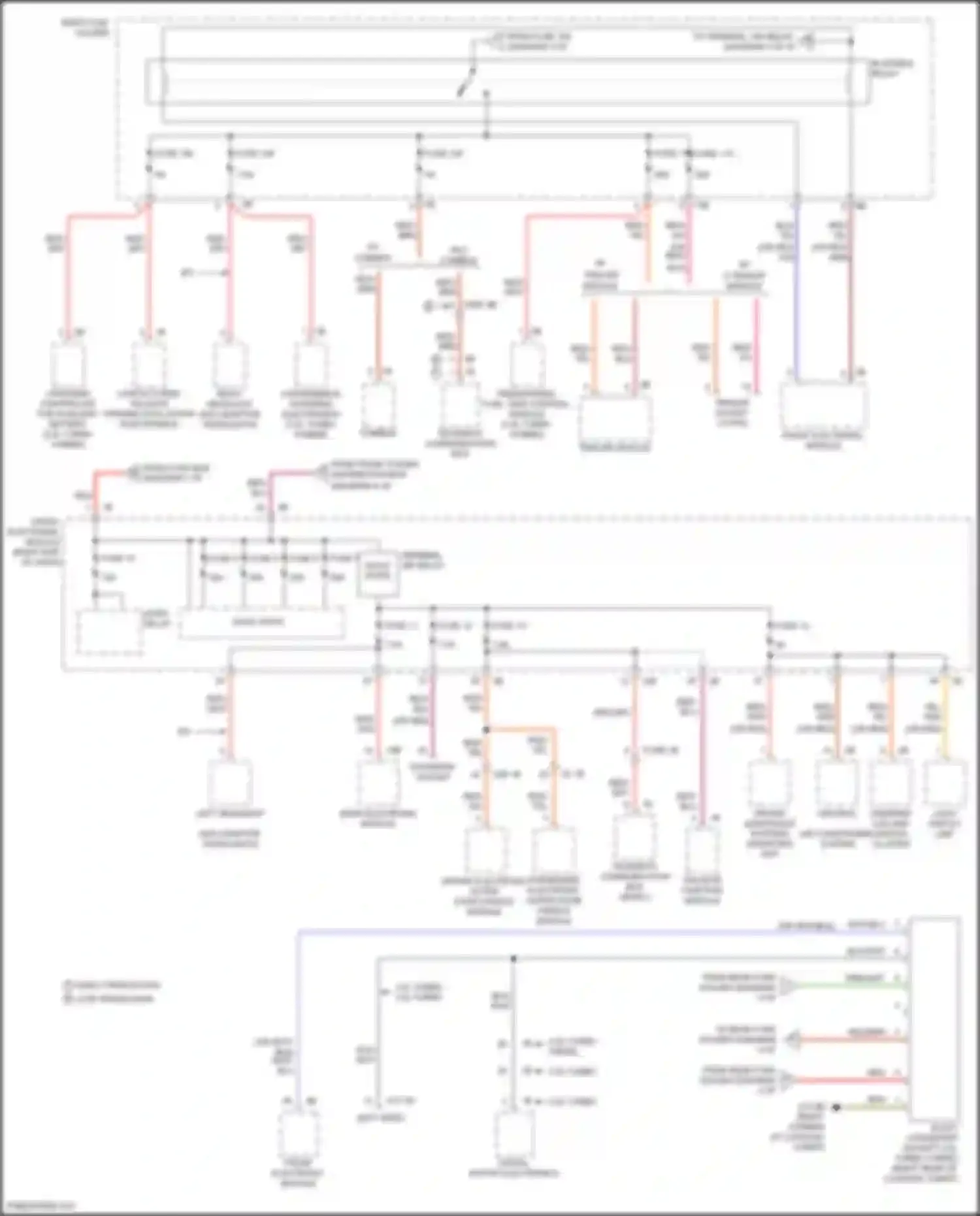 3 series GT BMW F34 facelift (2015-2020): Power distribution circuit (4 of 6)
