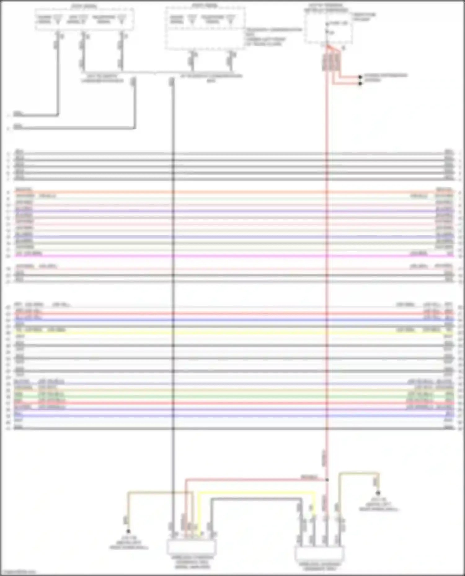 3 series GT BMW F34 facelift (2015-2020): Base radio circuit, w/o active sound design (2 of 6)