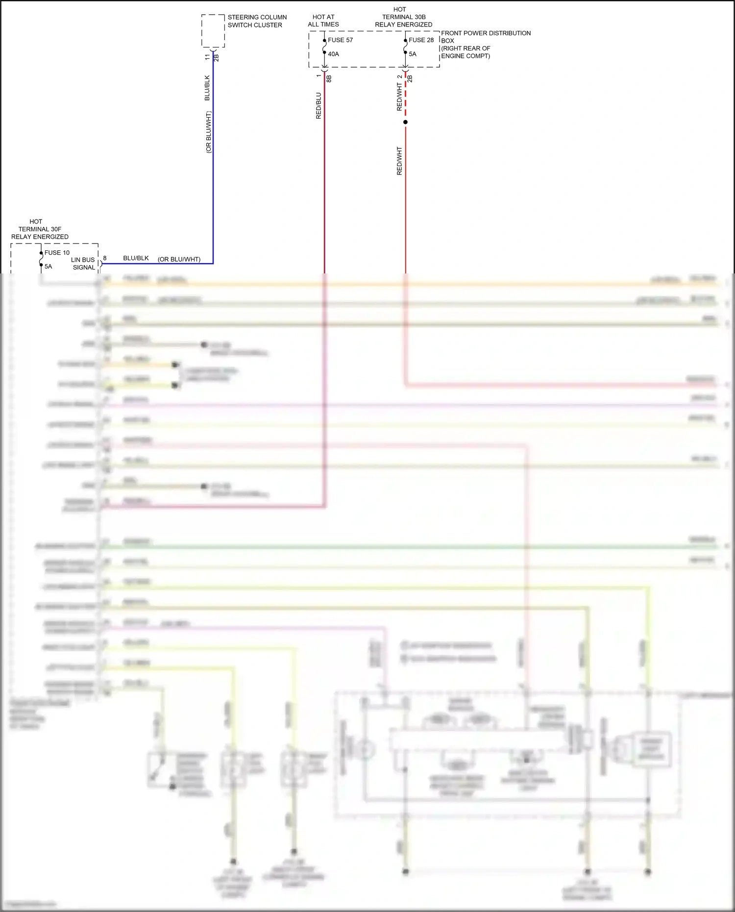 BMW 3 series GT F34 facelift (2015-2020) computer data lines system wiring diagram  (46 of 88)