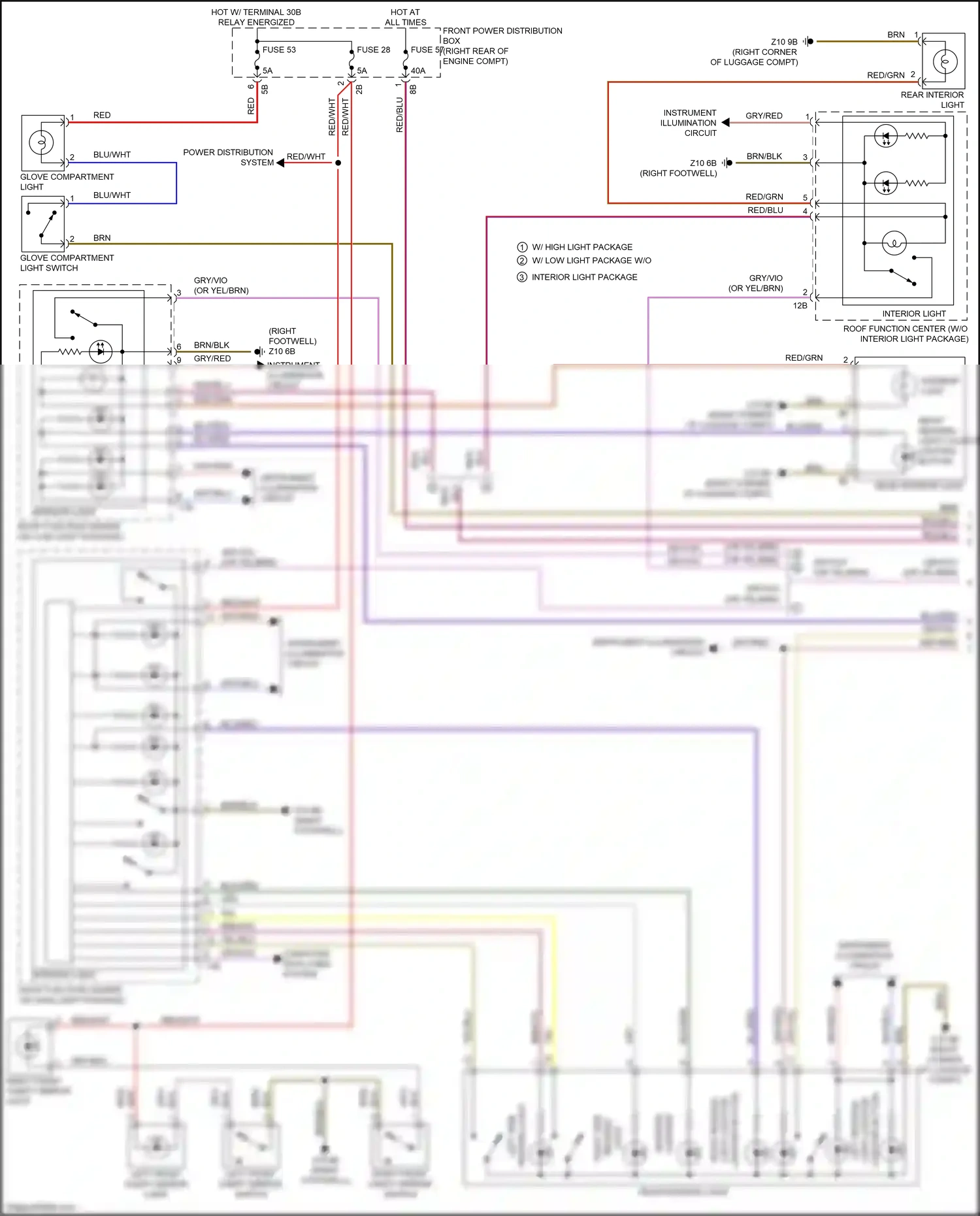 BMW 3 series GT F34 facelift (2015-2020) computer data lines system wiring diagram  (71 of 88)
