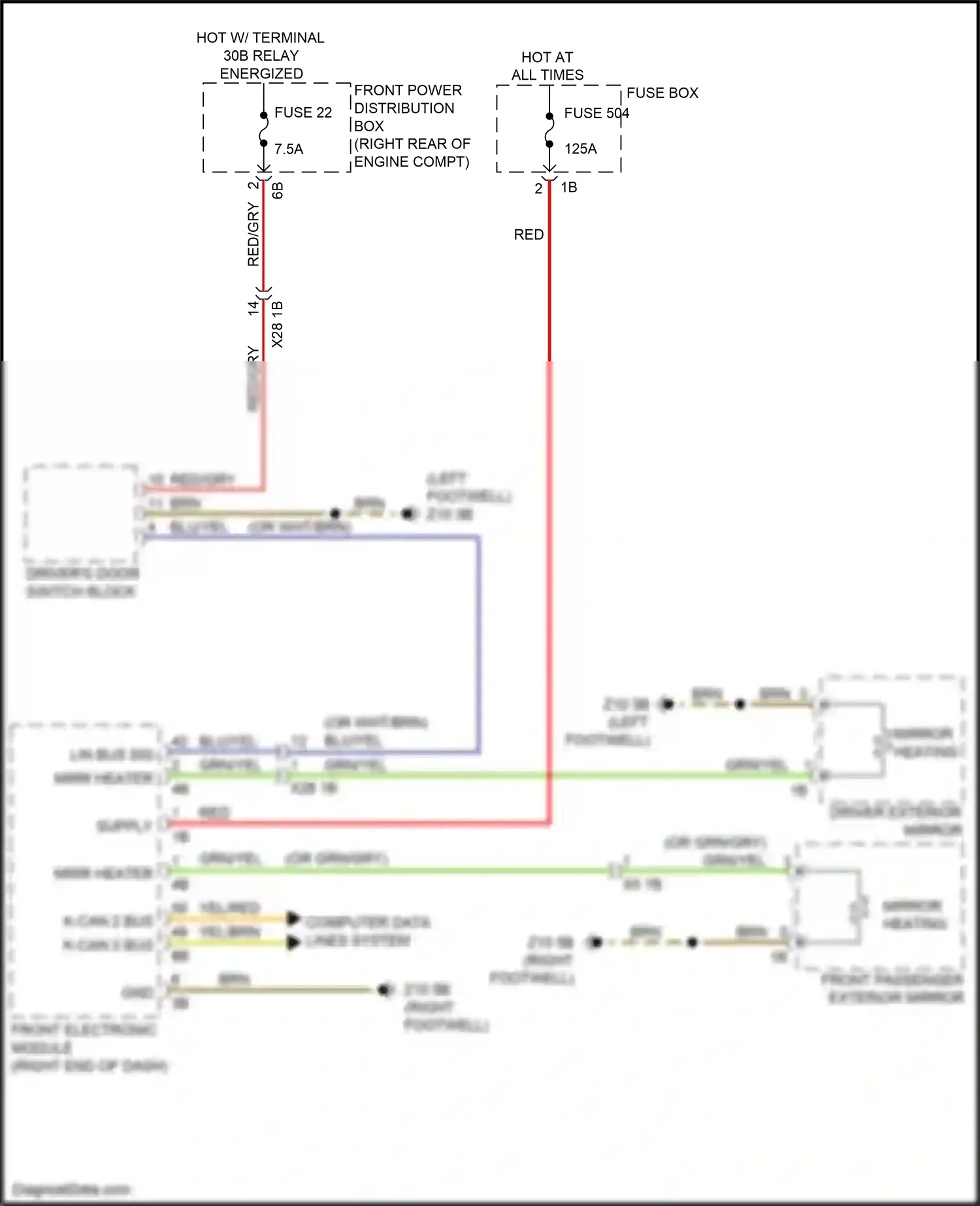 BMW 3 series GT F34 facelift (2015-2020) computer data lines system wiring diagram  (2 of 88)