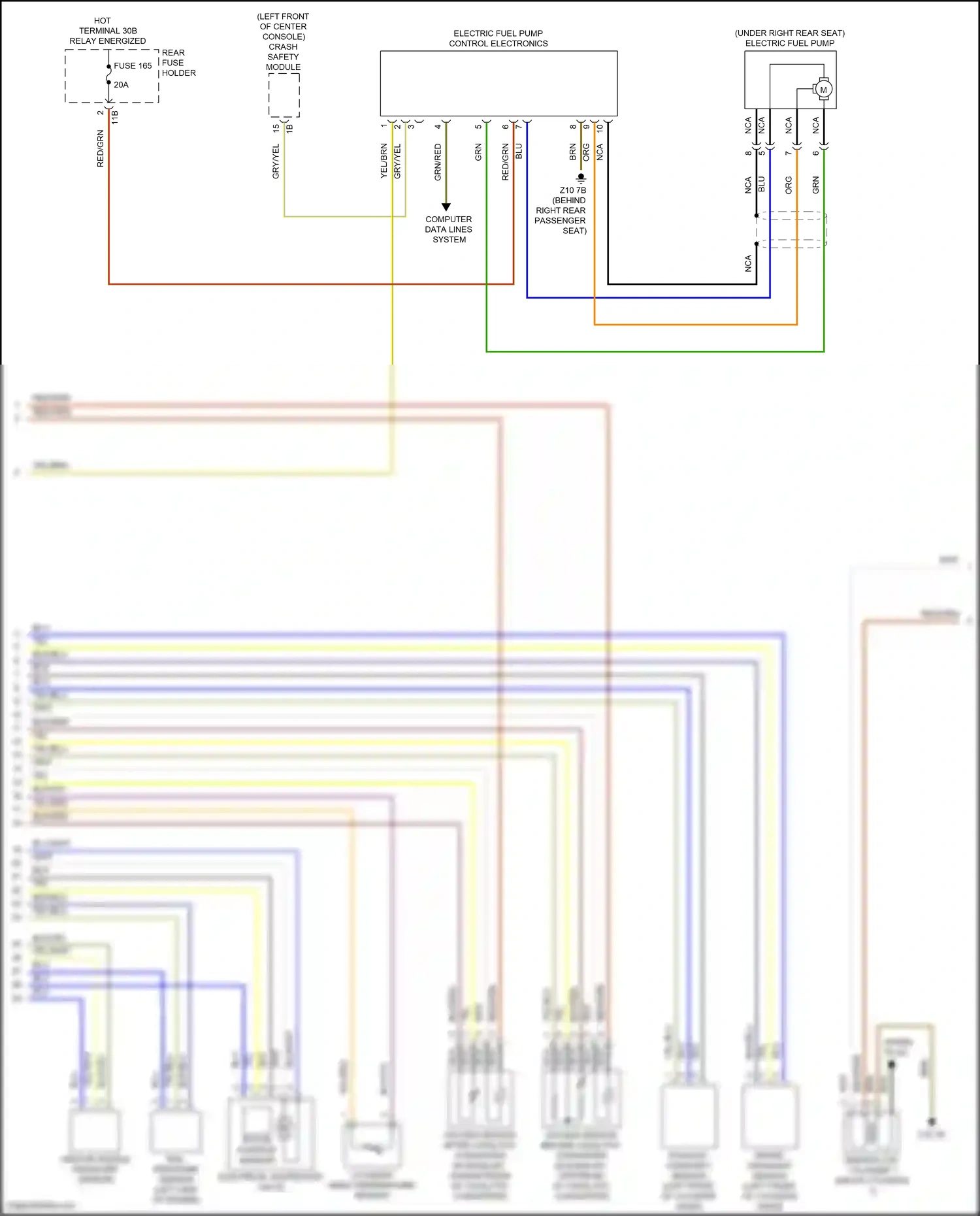 BMW 3 series GT F34 facelift (2015-2020) computer data lines system wiring diagram  (85 of 88)
