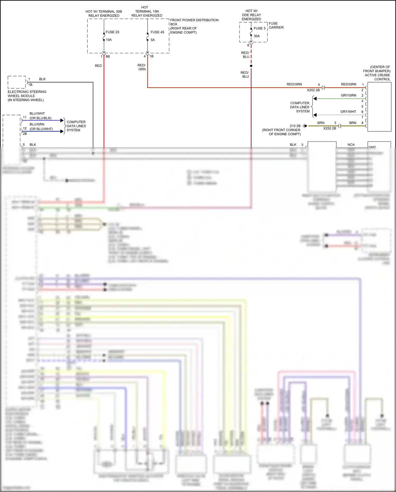 BMW 3 series GT F34 facelift (2015-2020) computer data lines system wiring diagram  (79 of 88)