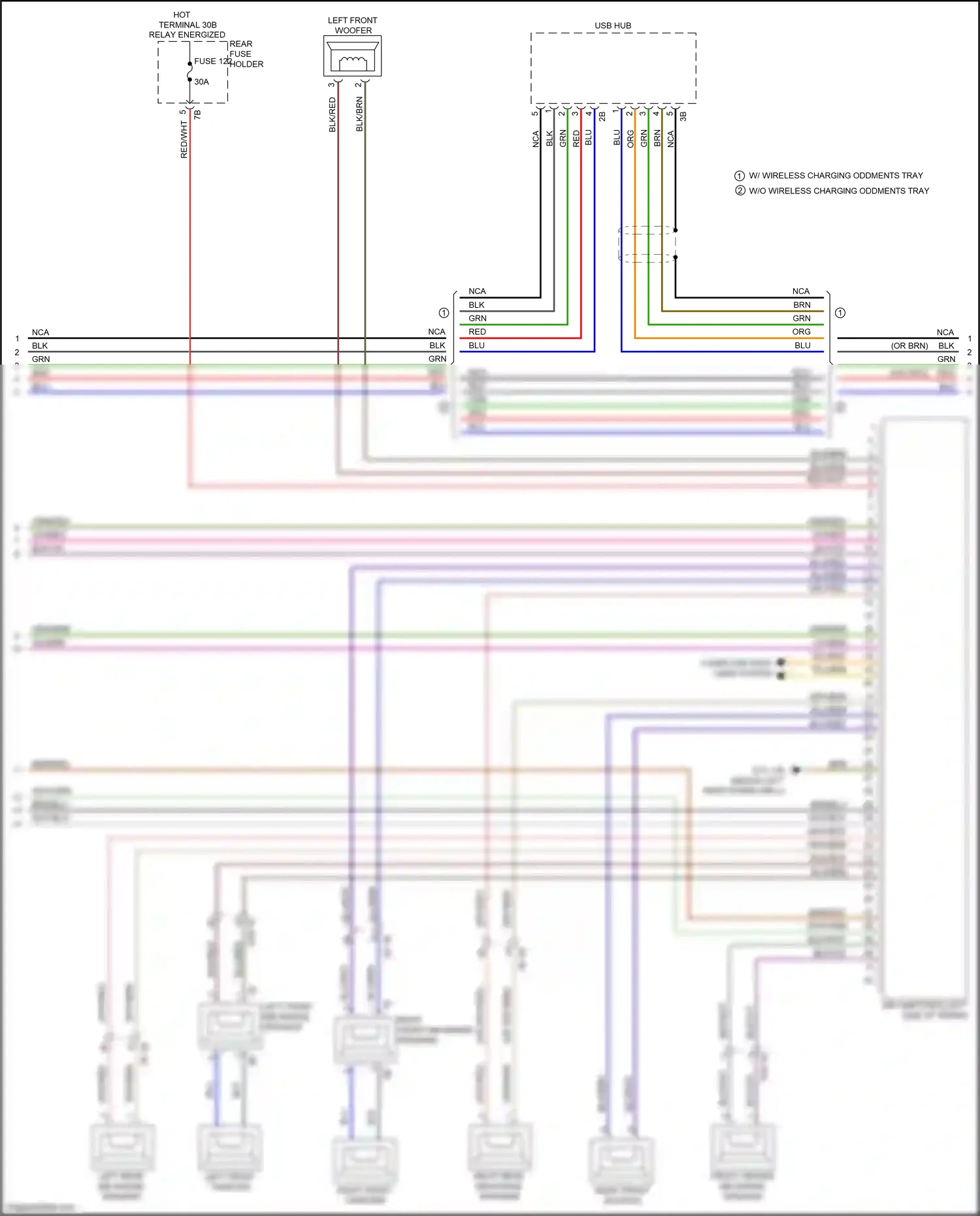 BMW 3 series GT F34 facelift (2015-2020) computer data lines system wiring diagram  (38 of 88)