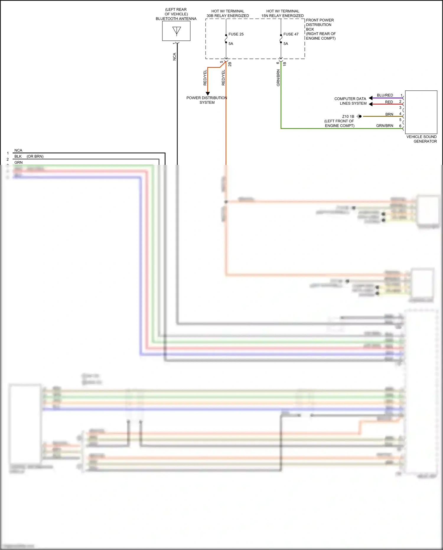 BMW 3 series GT F34 facelift (2015-2020) computer data lines system wiring diagram  (13 of 88)