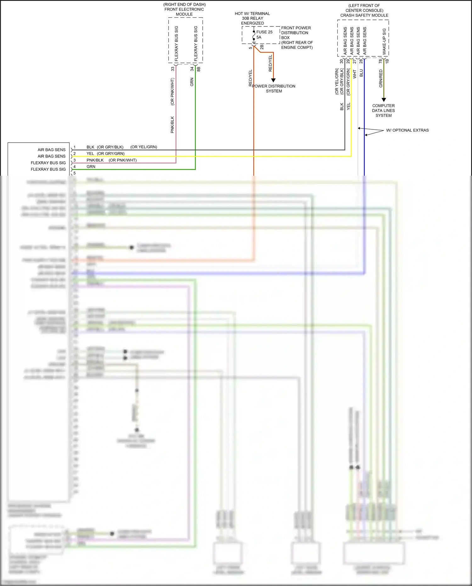 BMW 3 series GT F34 facelift (2015-2020) engine controls system wiring diagram  (1 of 4)