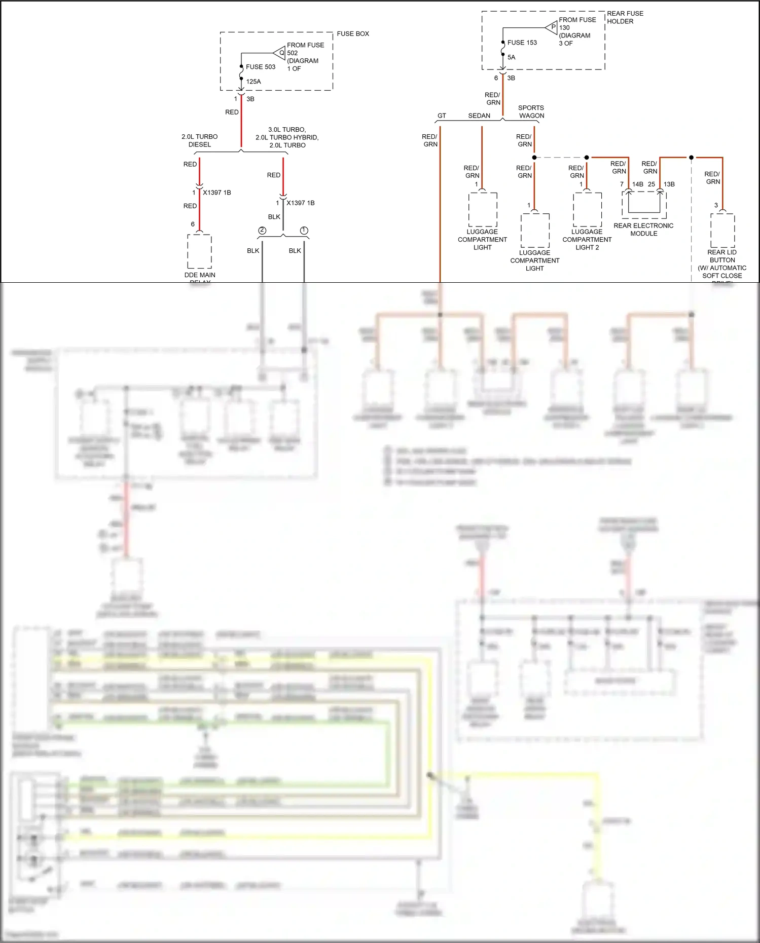 BMW 3 series GT F34 facelift (2015-2020) front electronic module wiring diagram  (48 of 49)