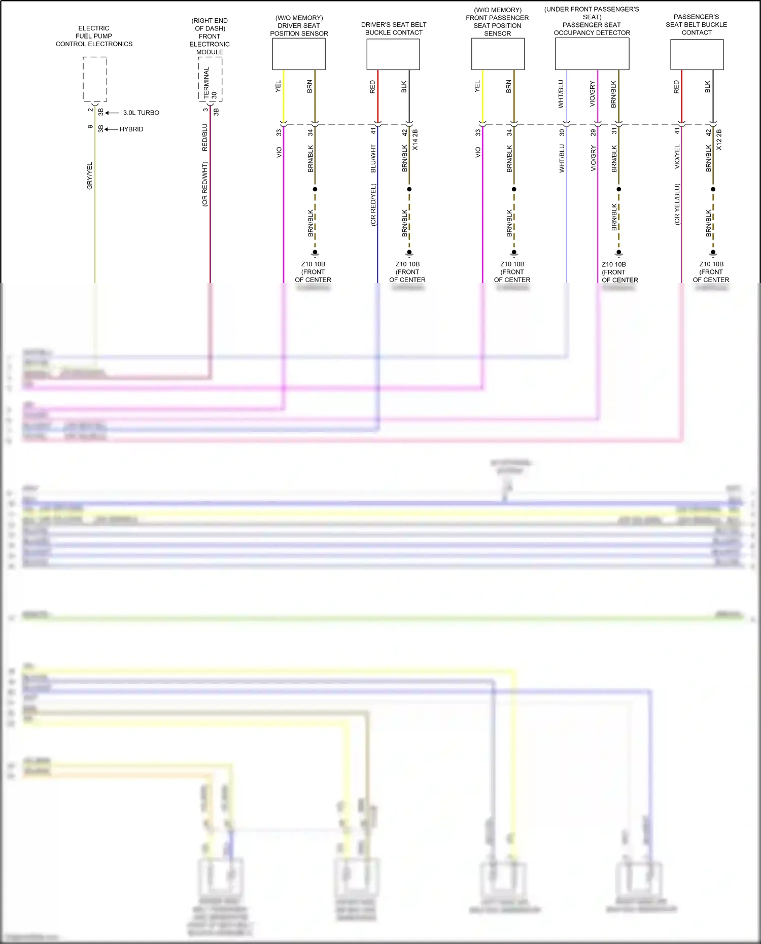 BMW 3 series GT F34 facelift (2015-2020) front electronic module wiring diagram  (10 of 49)