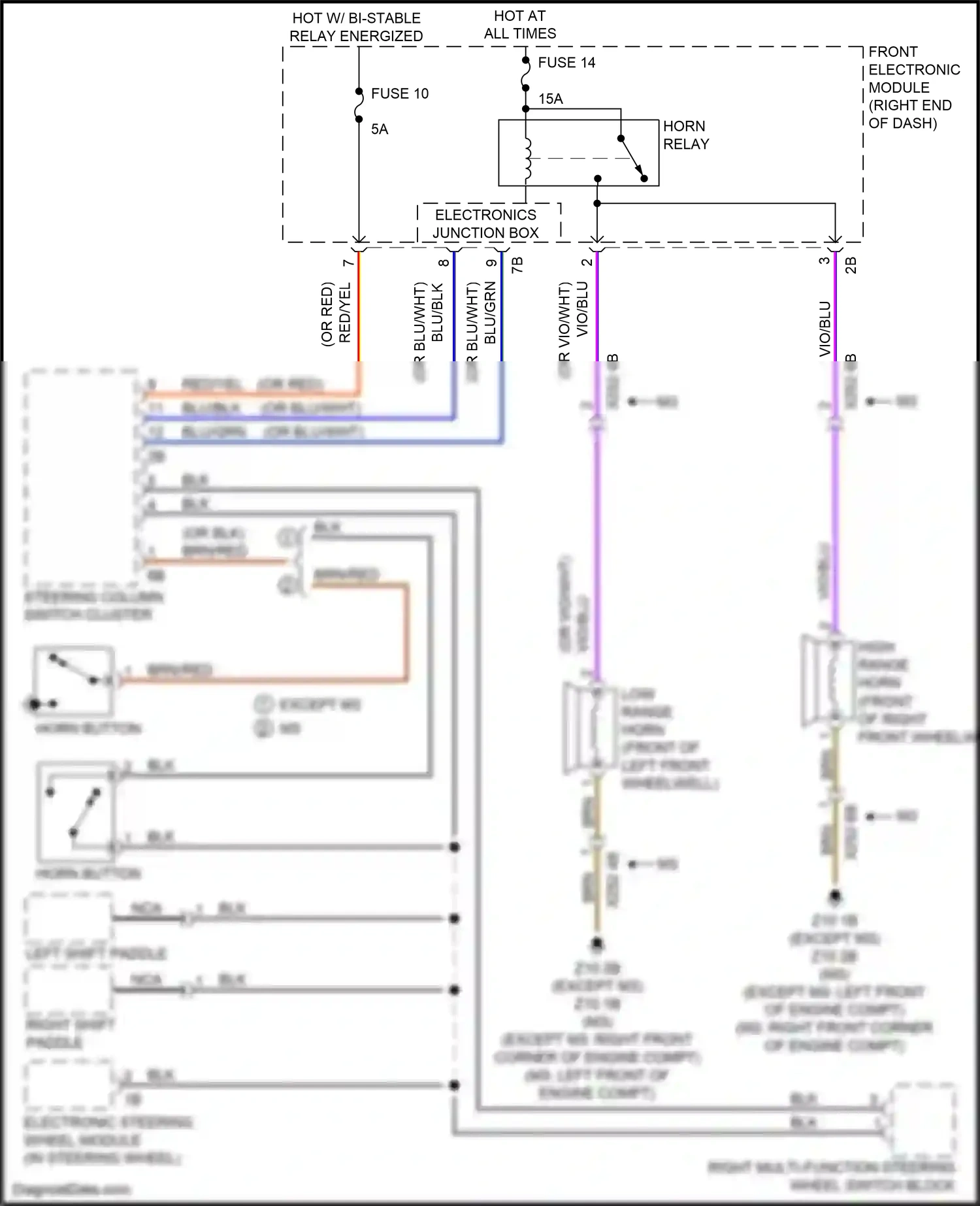 BMW 3 series GT F34 facelift (2015-2020) front electronic module wiring diagram  (29 of 49)