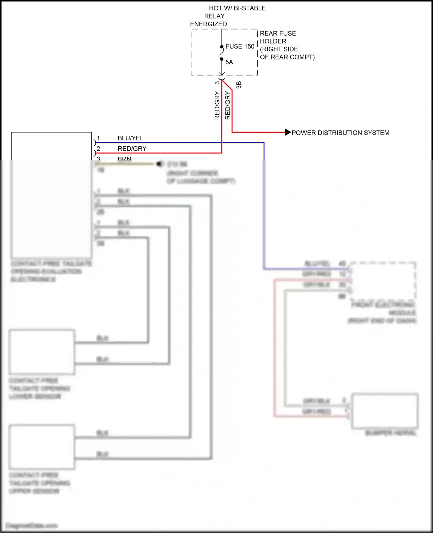 BMW 3 series GT F34 facelift (2015-2020) front electronic module wiring diagram  (43 of 49)