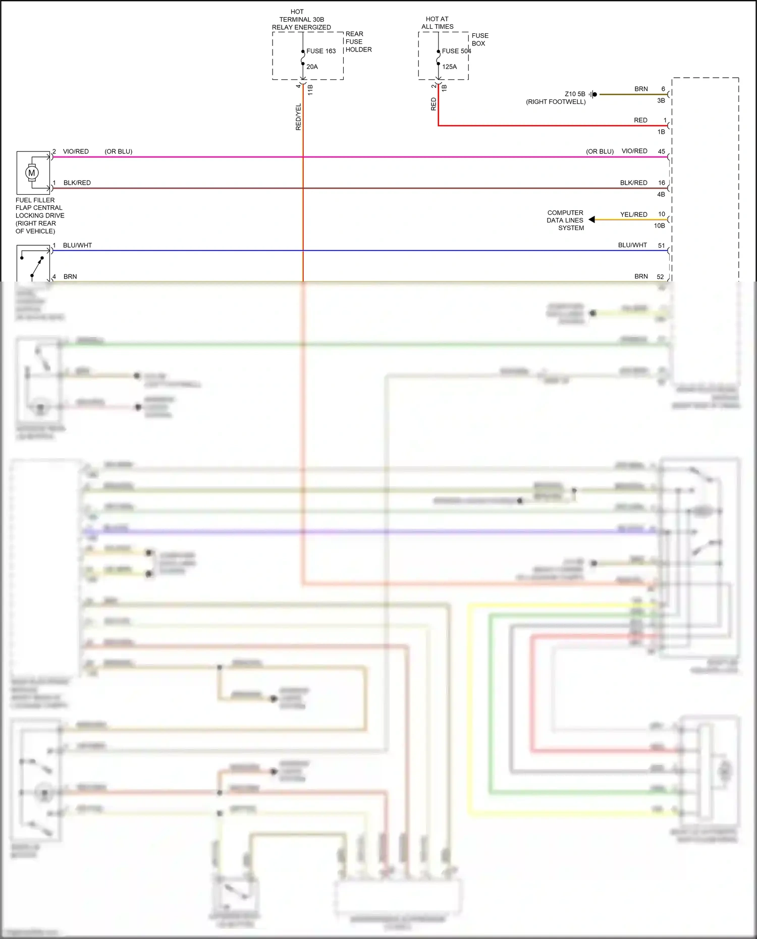 BMW 3 series GT F34 facelift (2015-2020) front electronic module wiring diagram  (49 of 49)