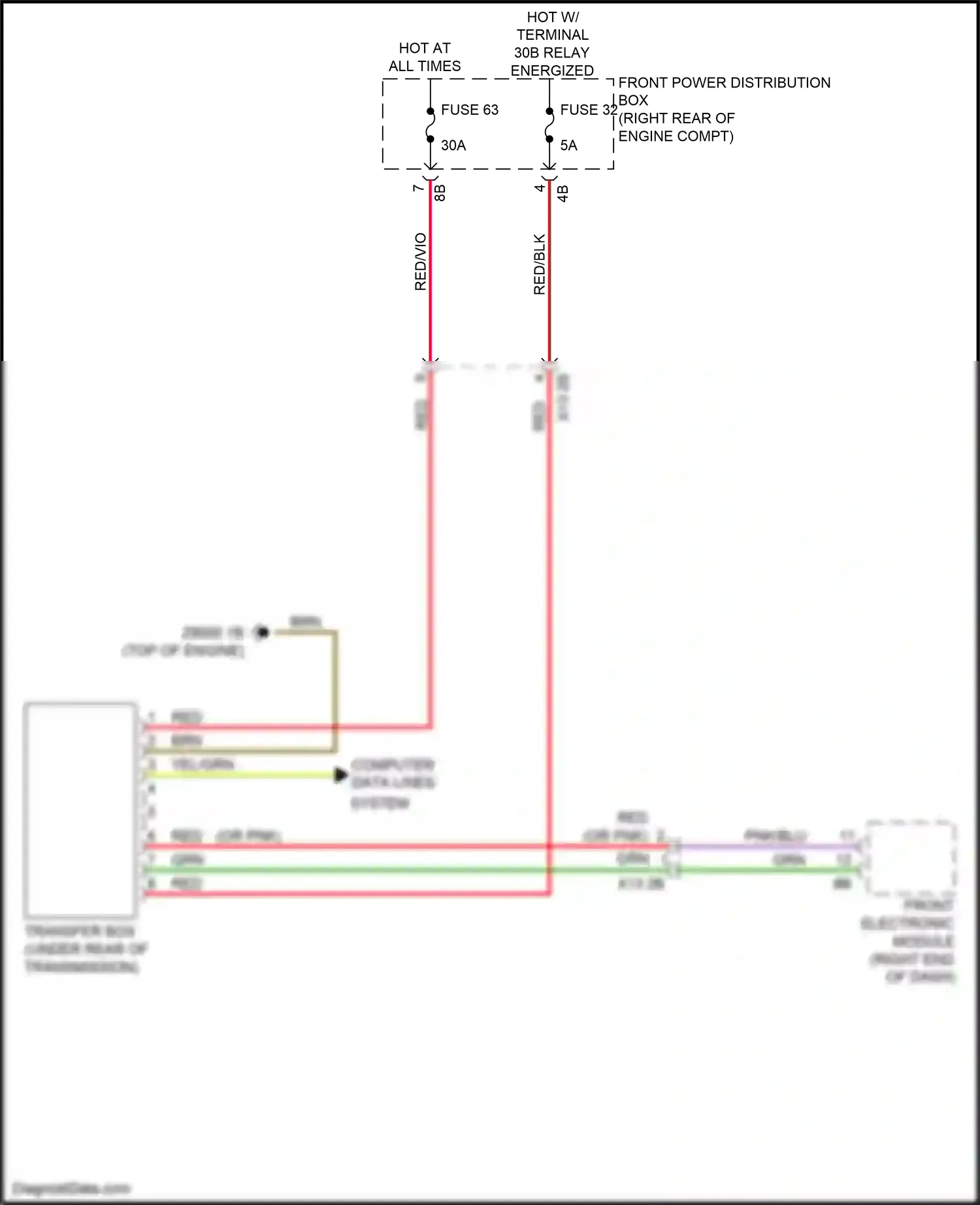 BMW 3 series GT F34 facelift (2015-2020) front electronic module wiring diagram  (41 of 49)