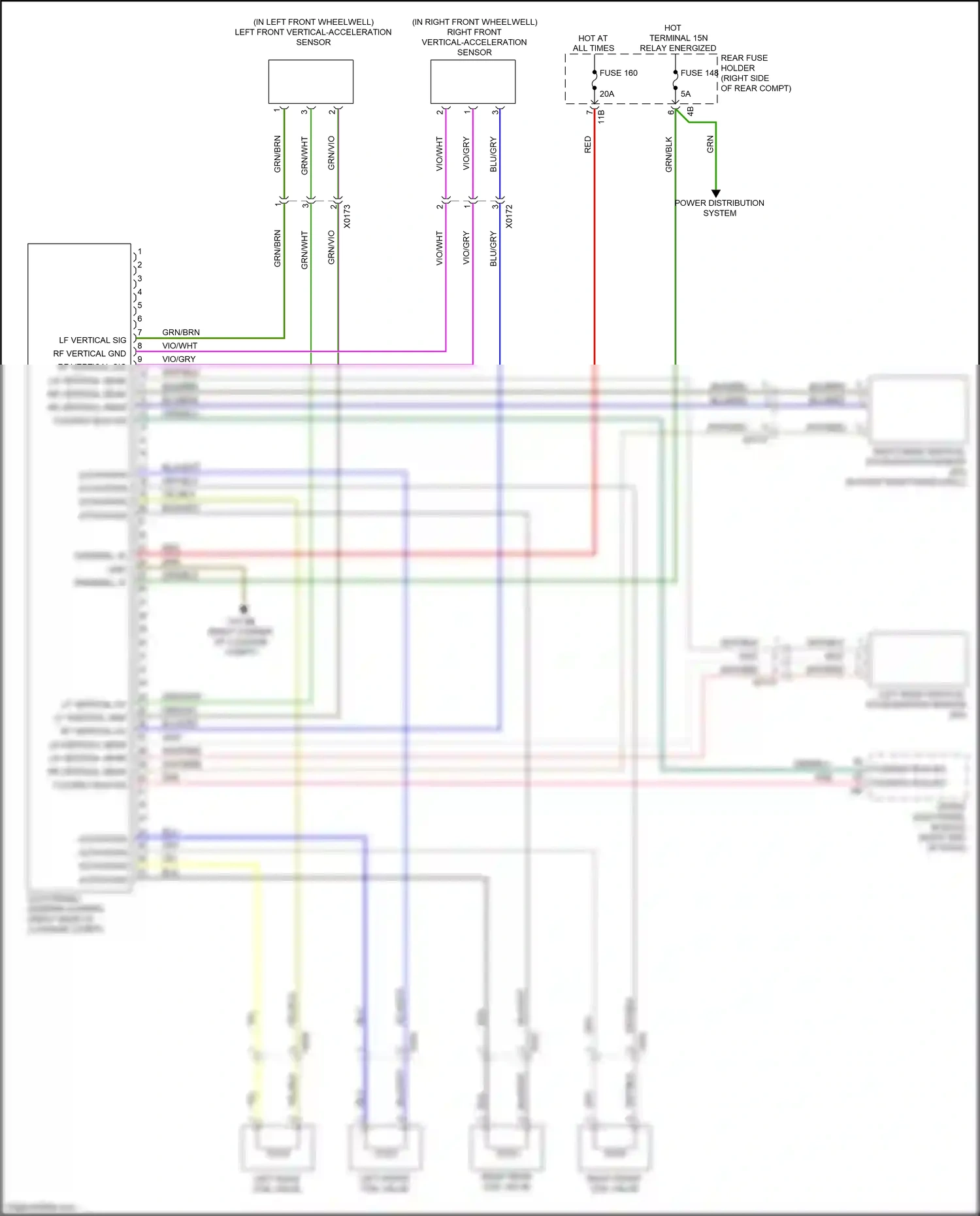 BMW 3 series GT F34 facelift (2015-2020) front electronic module wiring diagram  (34 of 49)