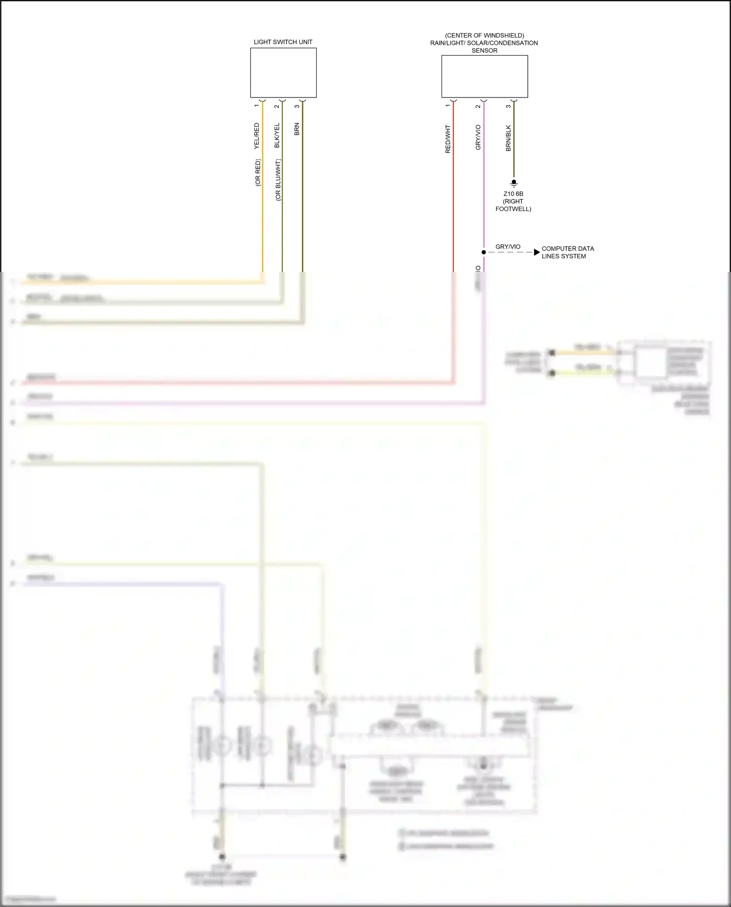 BMW 3 series GT F34 facelift (2015-2020) headlight driver module wiring diagram  (3 of 5)
