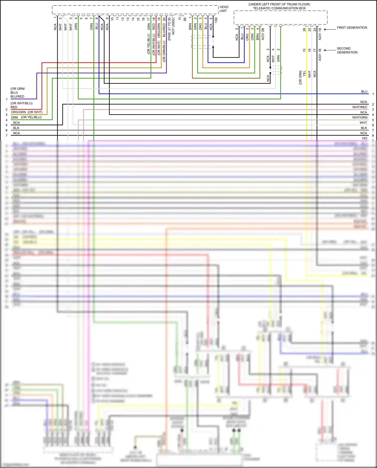 BMW 3 series GT F34 facelift (2015-2020) second generation wiring diagram  (1 of 4)