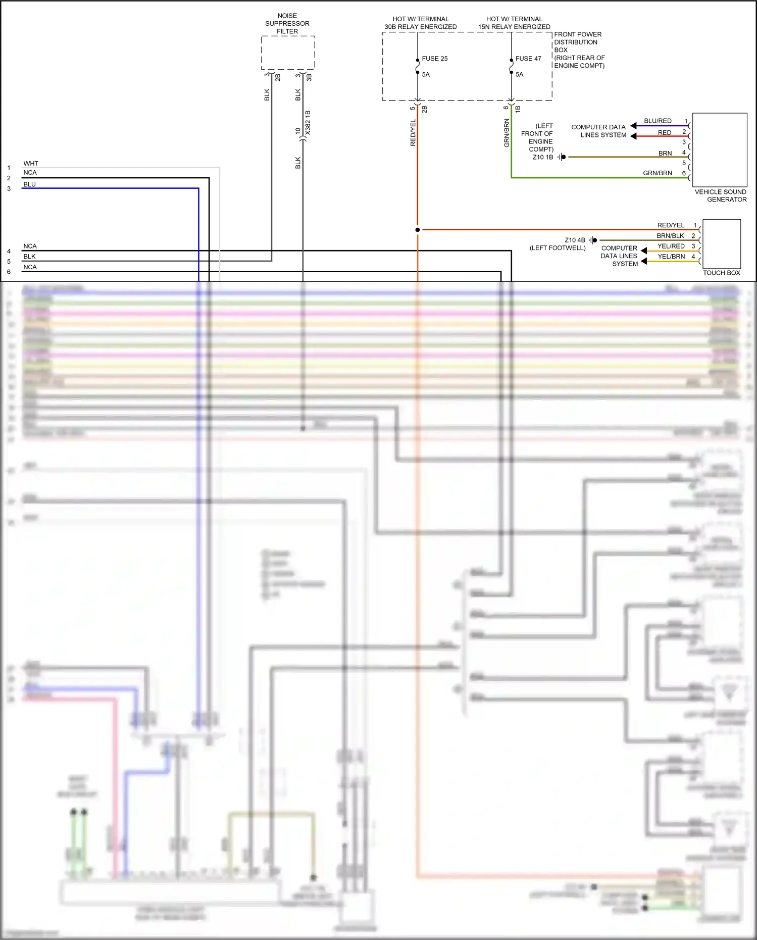 BMW 3 series GT F34 (2011-2016) blu wiring diagram  (146 of 154)