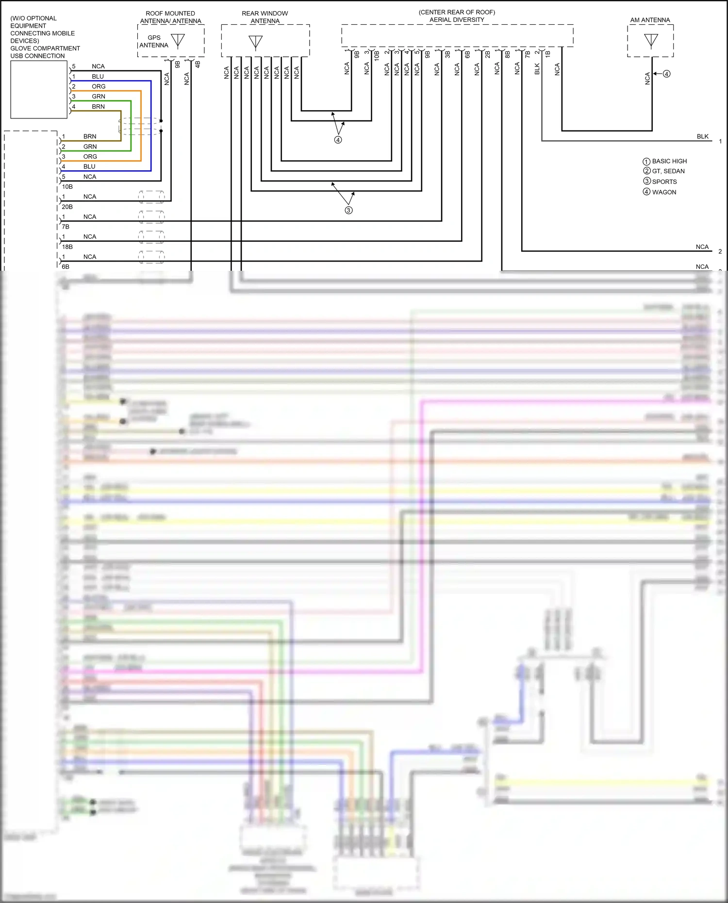 BMW 3 series GT F34 (2011-2016) computer data lines system wiring diagram  (146 of 153)