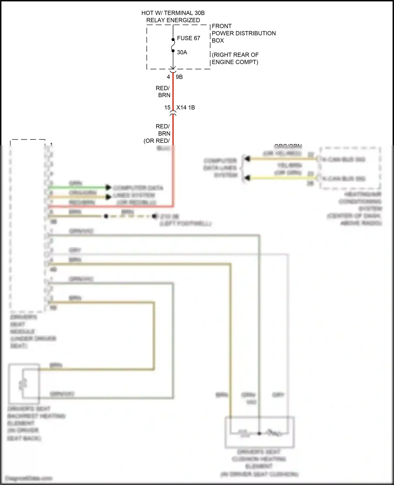 BMW 3 series GT F34 (2011-2016) computer data lines system wiring diagram  (135 of 153)