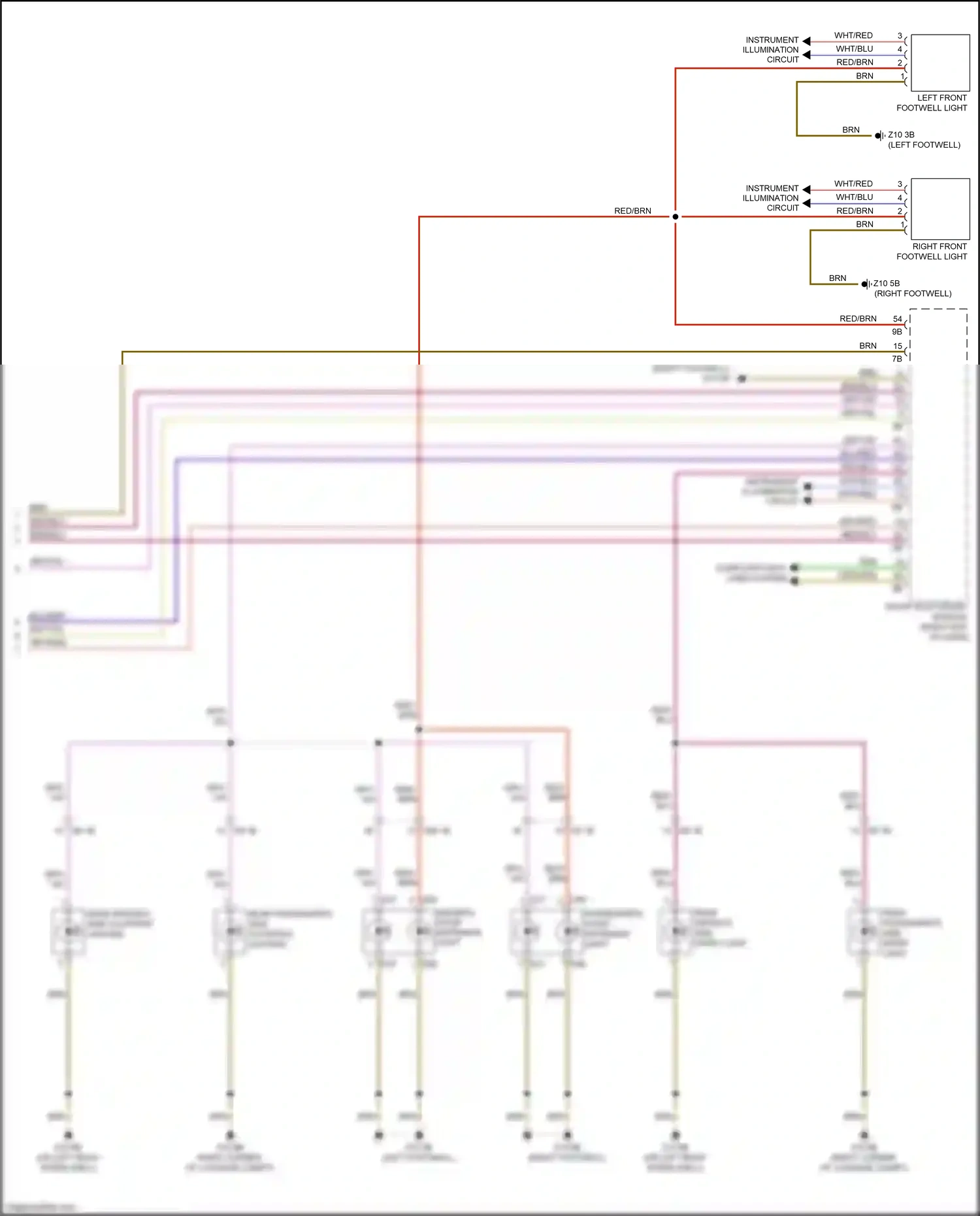 BMW 3 series GT F34 (2011-2016) front electronic module wiring diagram  (32 of 41)