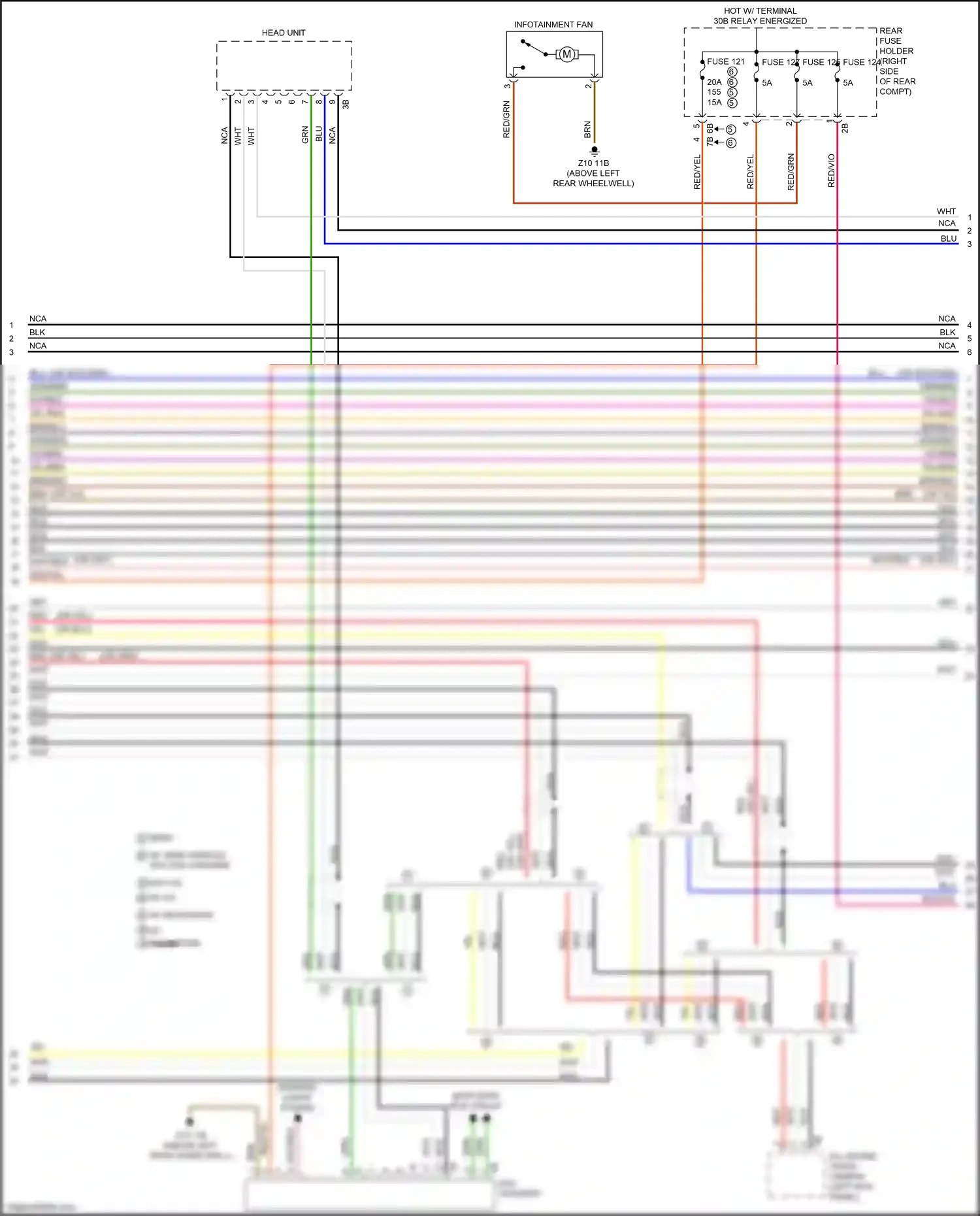 BMW 3 series GT F34 (2011-2016) head unit wiring diagram  (47 of 54)
