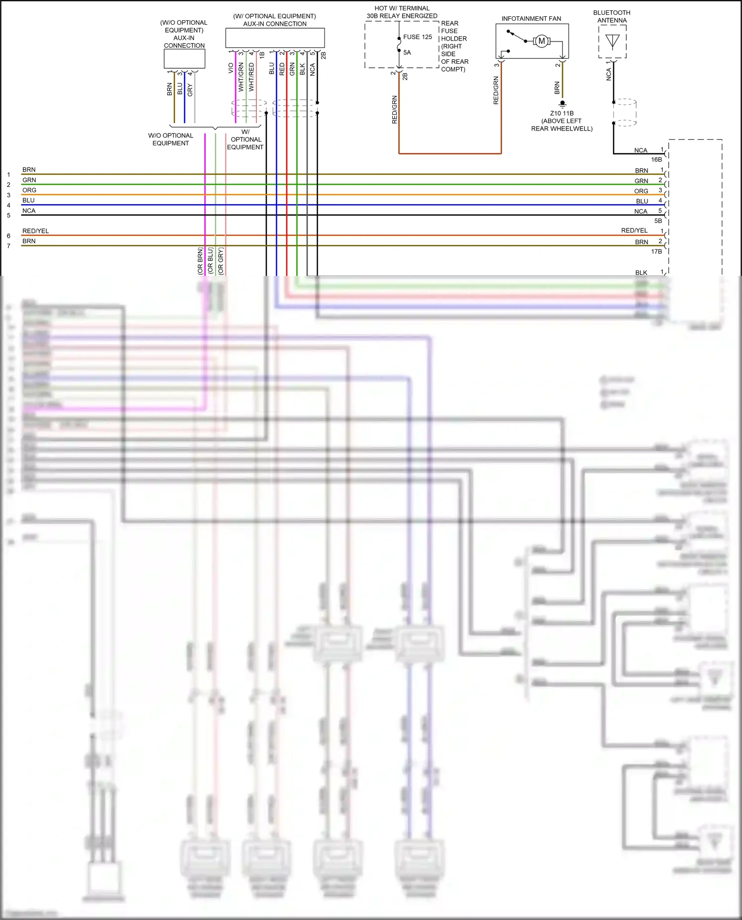 BMW 3 series GT F34 (2011-2016) head unit wiring diagram  (49 of 54)