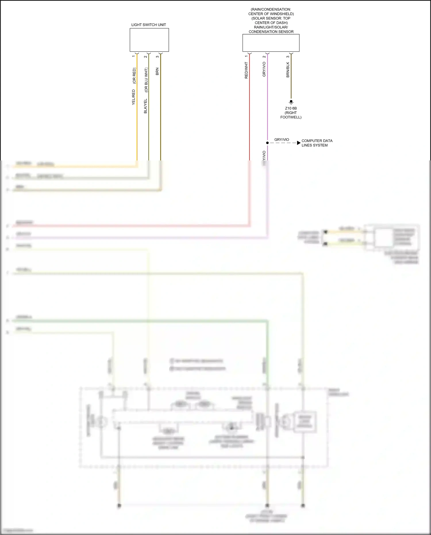 BMW 3 series GT F34 (2011-2016) xenon light module wiring diagram  (4 of 4)