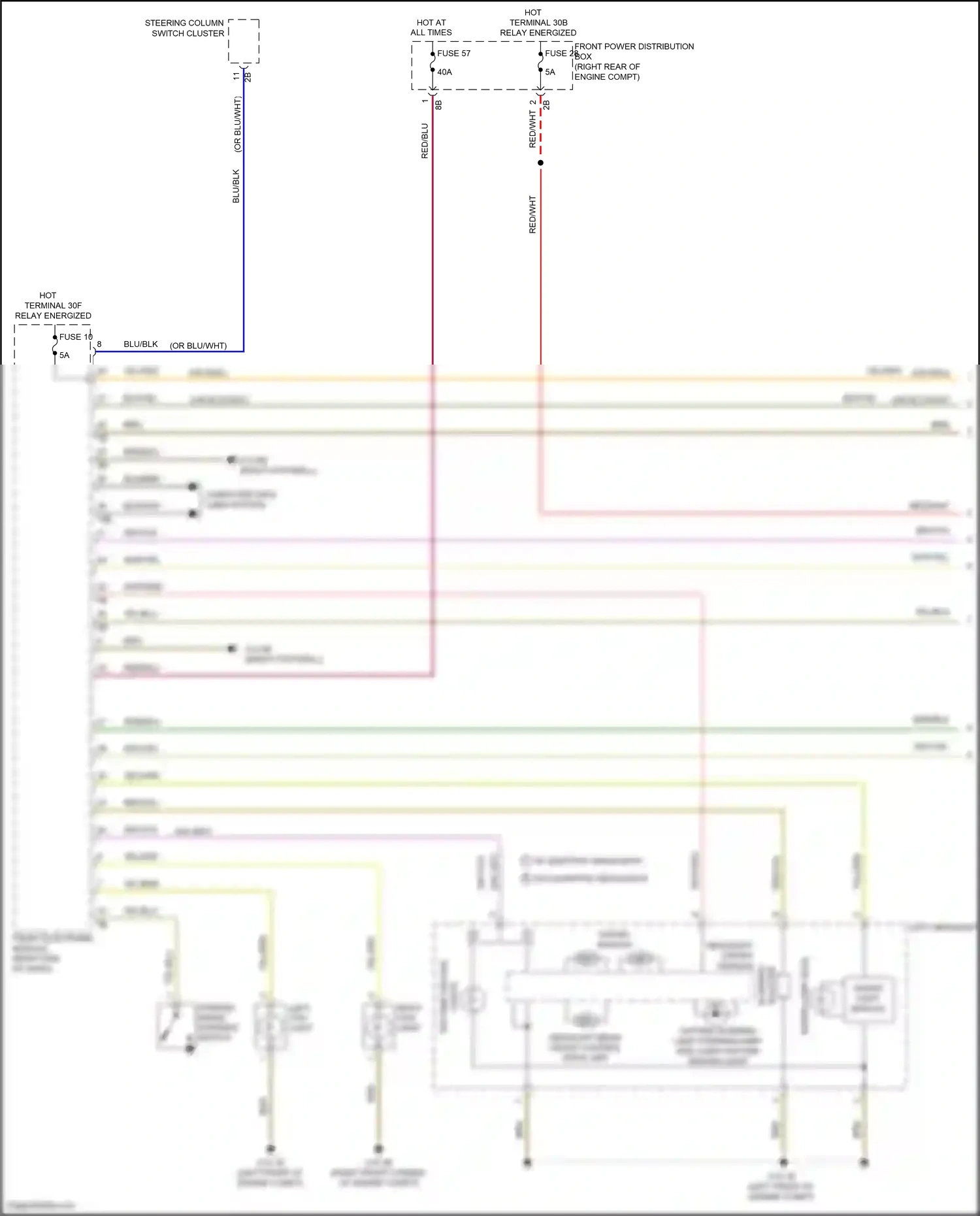 BMW 3 series GT F34 (2011-2016) xenon light module wiring diagram  (3 of 4)