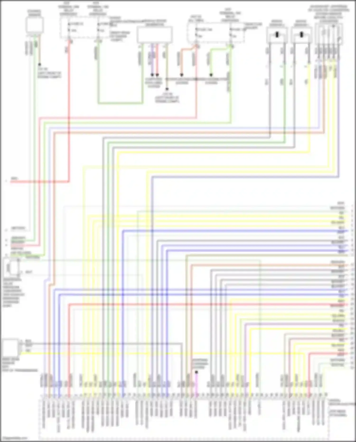 3 series BMW F30/F31 facelift (2015-2020): Wiring diagram engine performance 2.0l turbo (2 of 5)