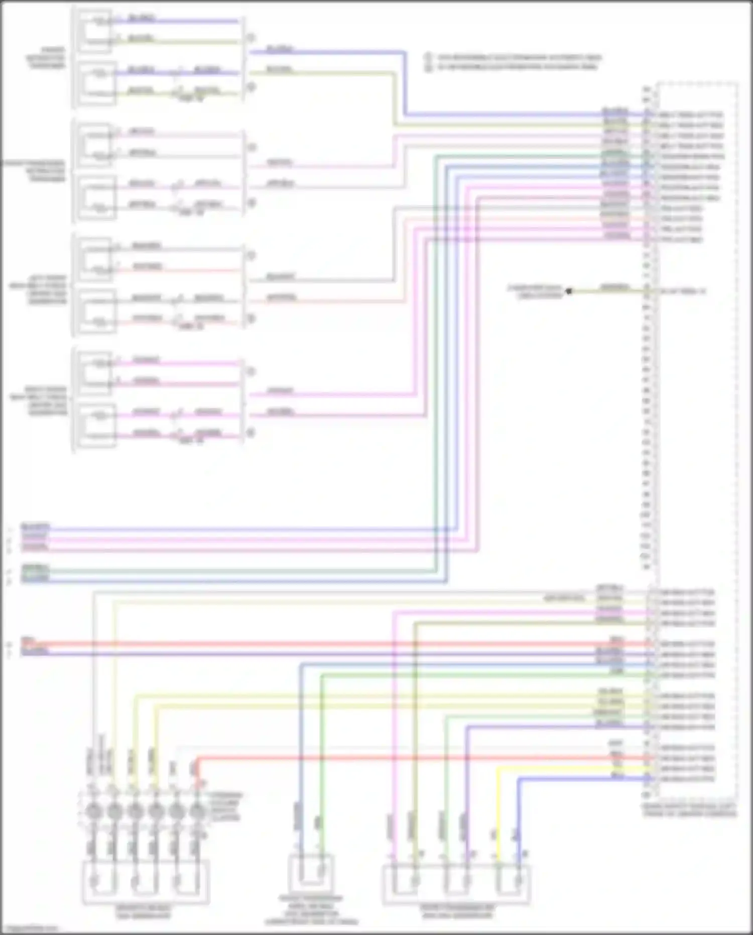 Wiring diagram belt tens act pos for BMW 3 series F30/F31 facelift (2015-2020) (1 of 1)