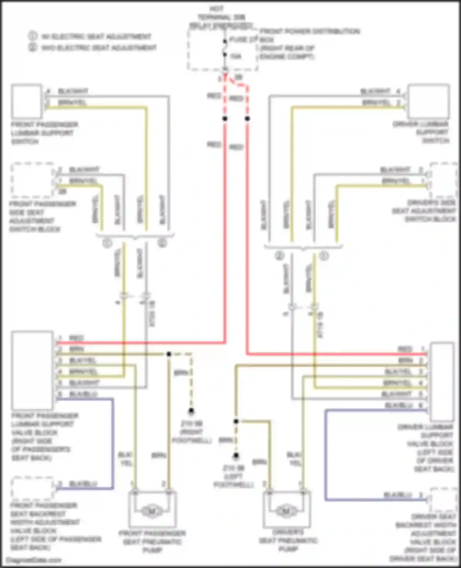 Wiring diagram blk/wht for BMW 3 series F30/F31 facelift (2015-2020) (27 of 38)