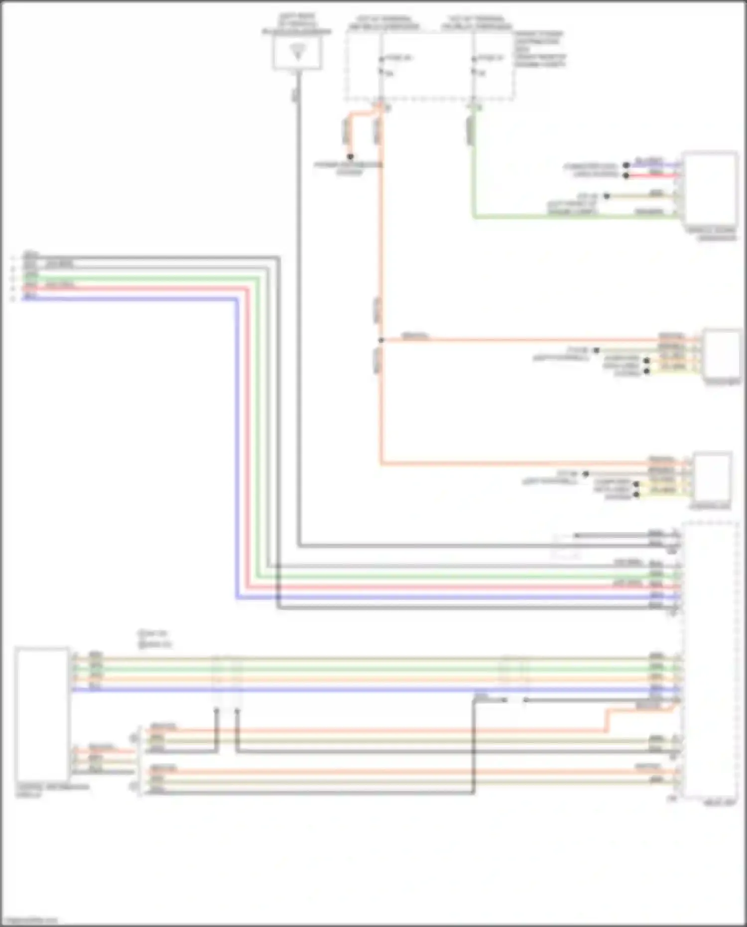 Wiring diagram bluetooth antenna for BMW 3 series F30/F31 facelift (2015-2020) (3 of 8)
