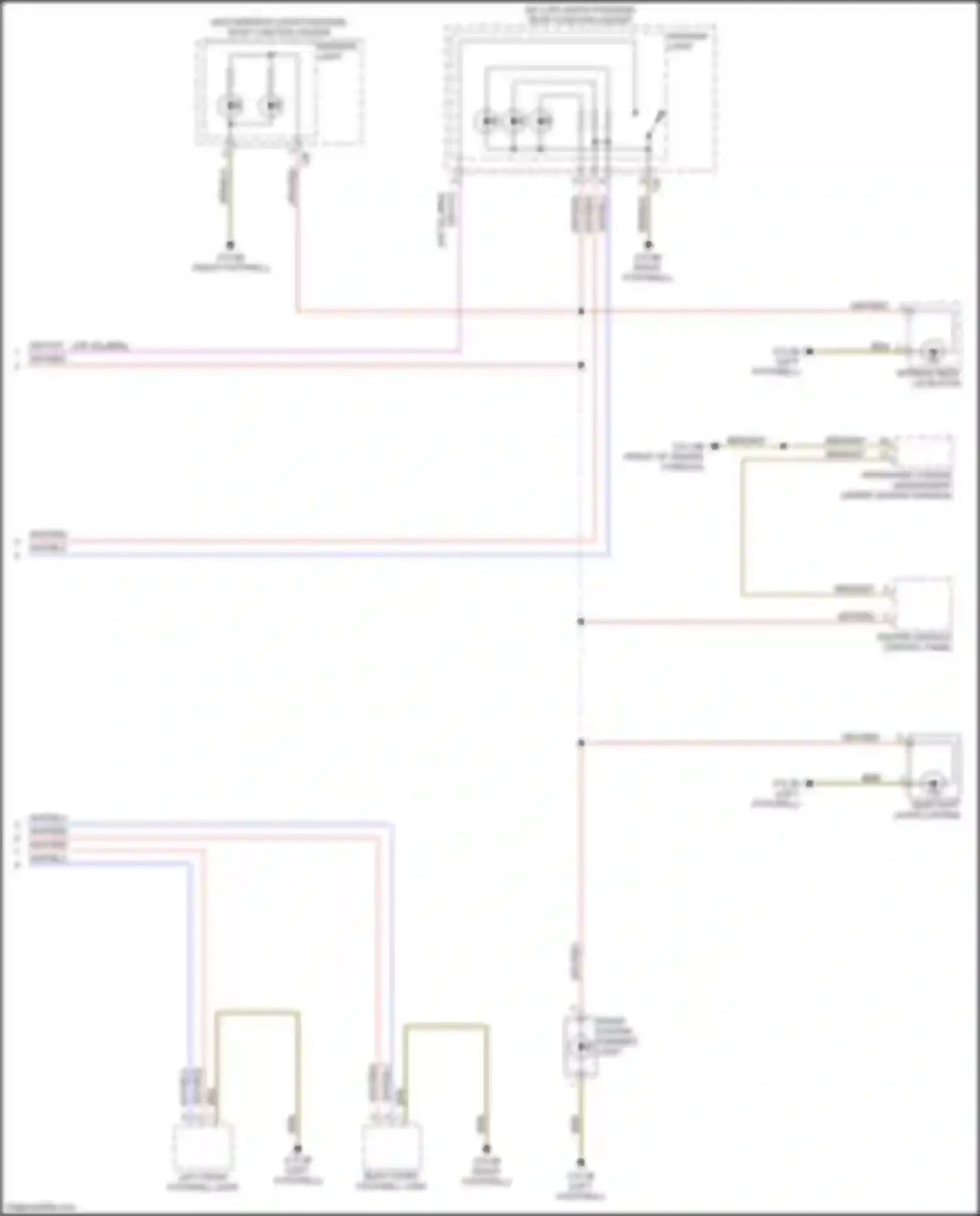 Wiring diagram center console control panel for BMW 3 series F30/F31 facelift (2015-2020) (3 of 5)