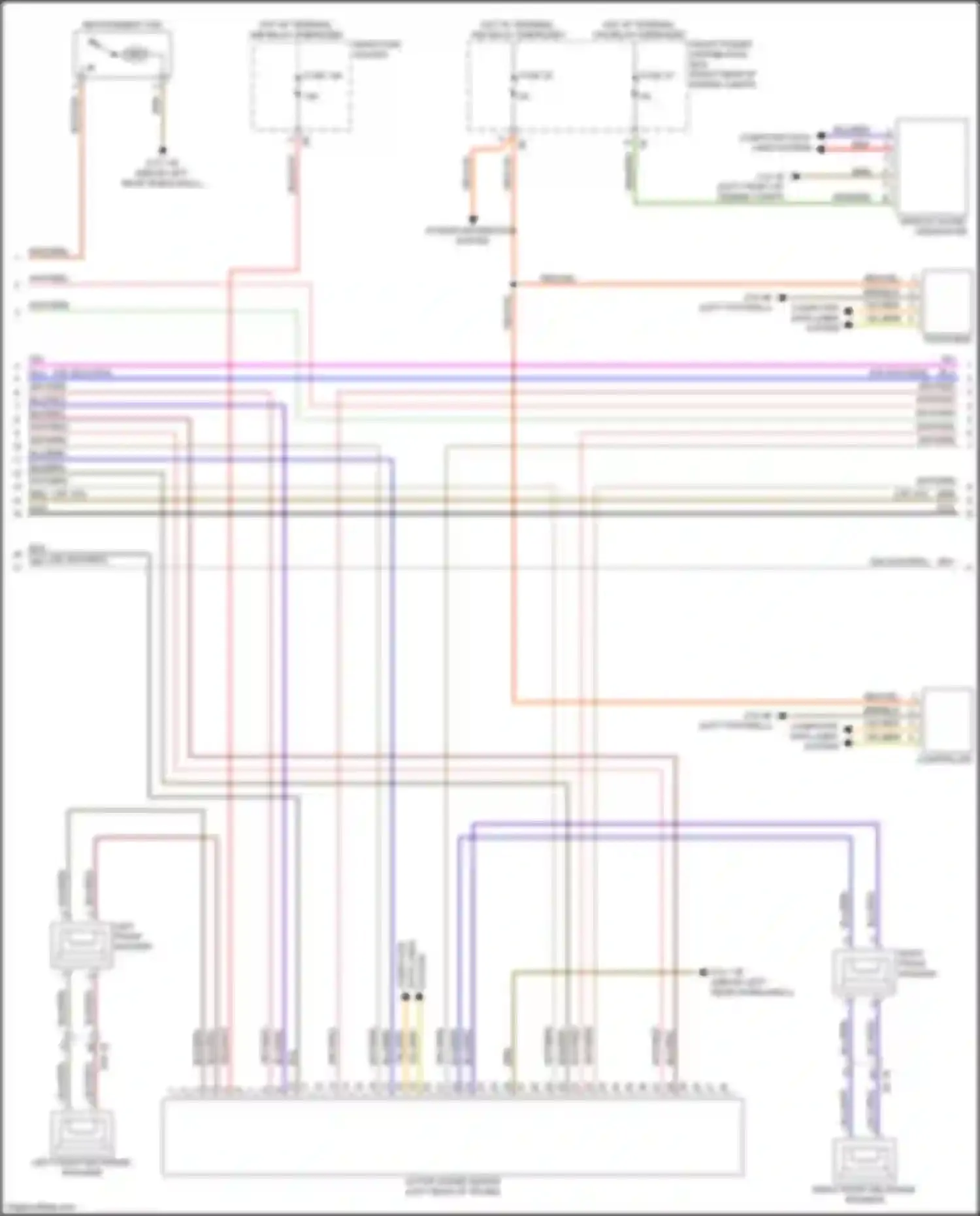Wiring diagram data lines for BMW 3 series F30/F31 facelift (2015-2020) (1 of 4)