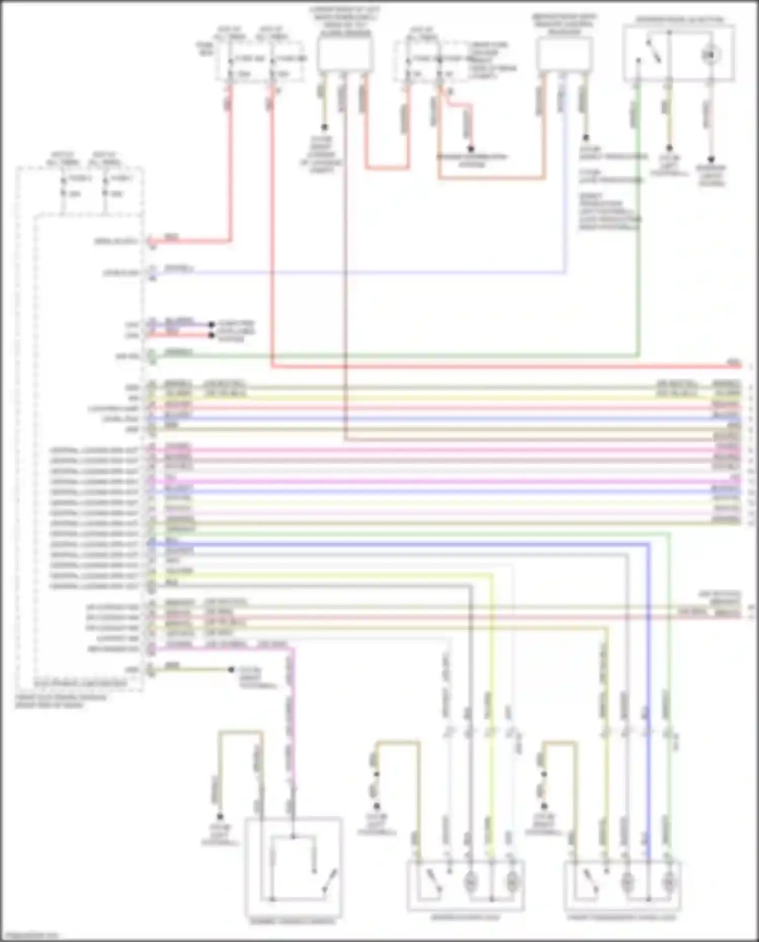 Wiring diagram electronics junction box for BMW 3 series F30/F31 facelift (2015-2020) (1 of 4)