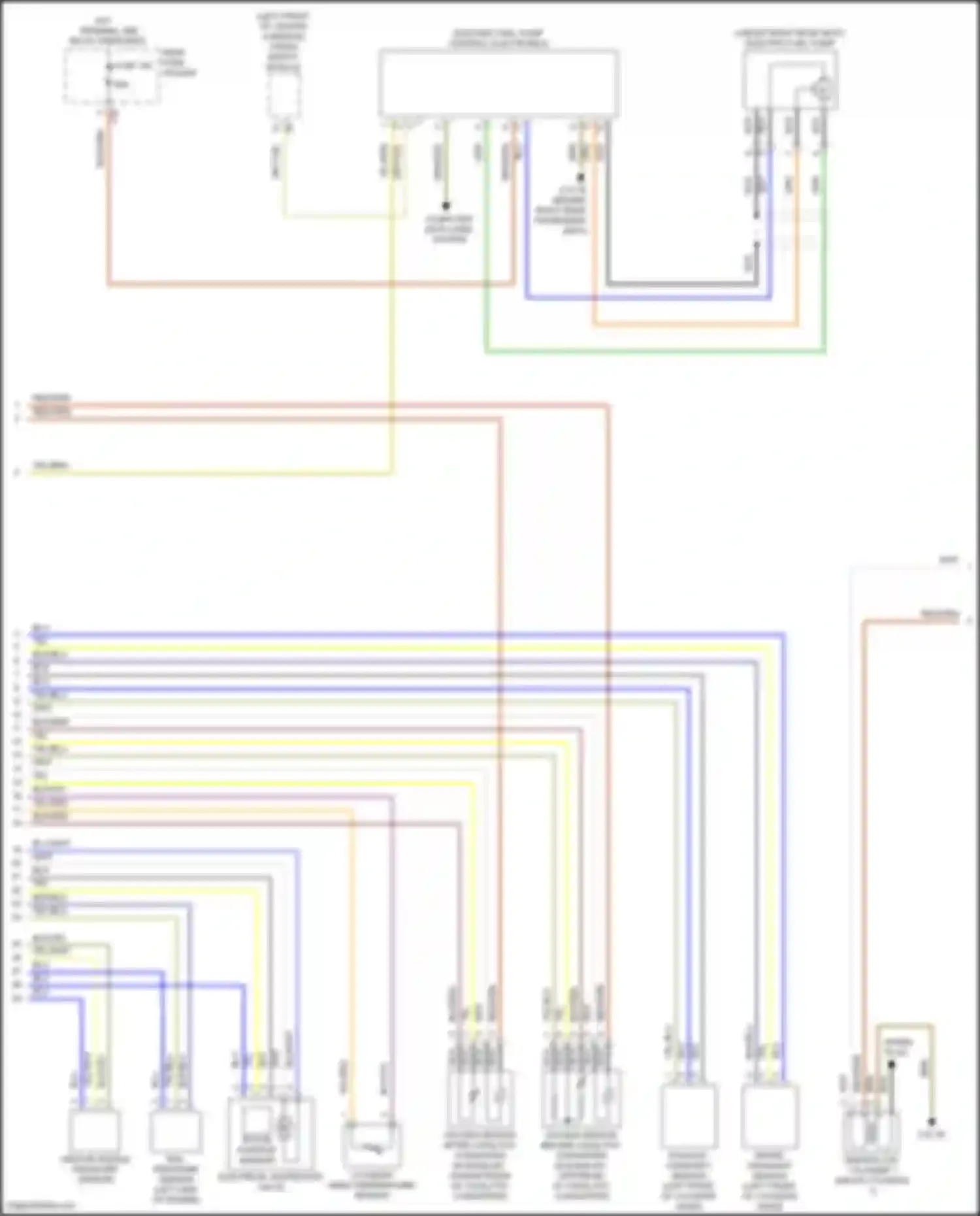 Wiring diagram exhaust camshaft sensor for BMW 3 series F30/F31 facelift (2015-2020) (2 of 3)