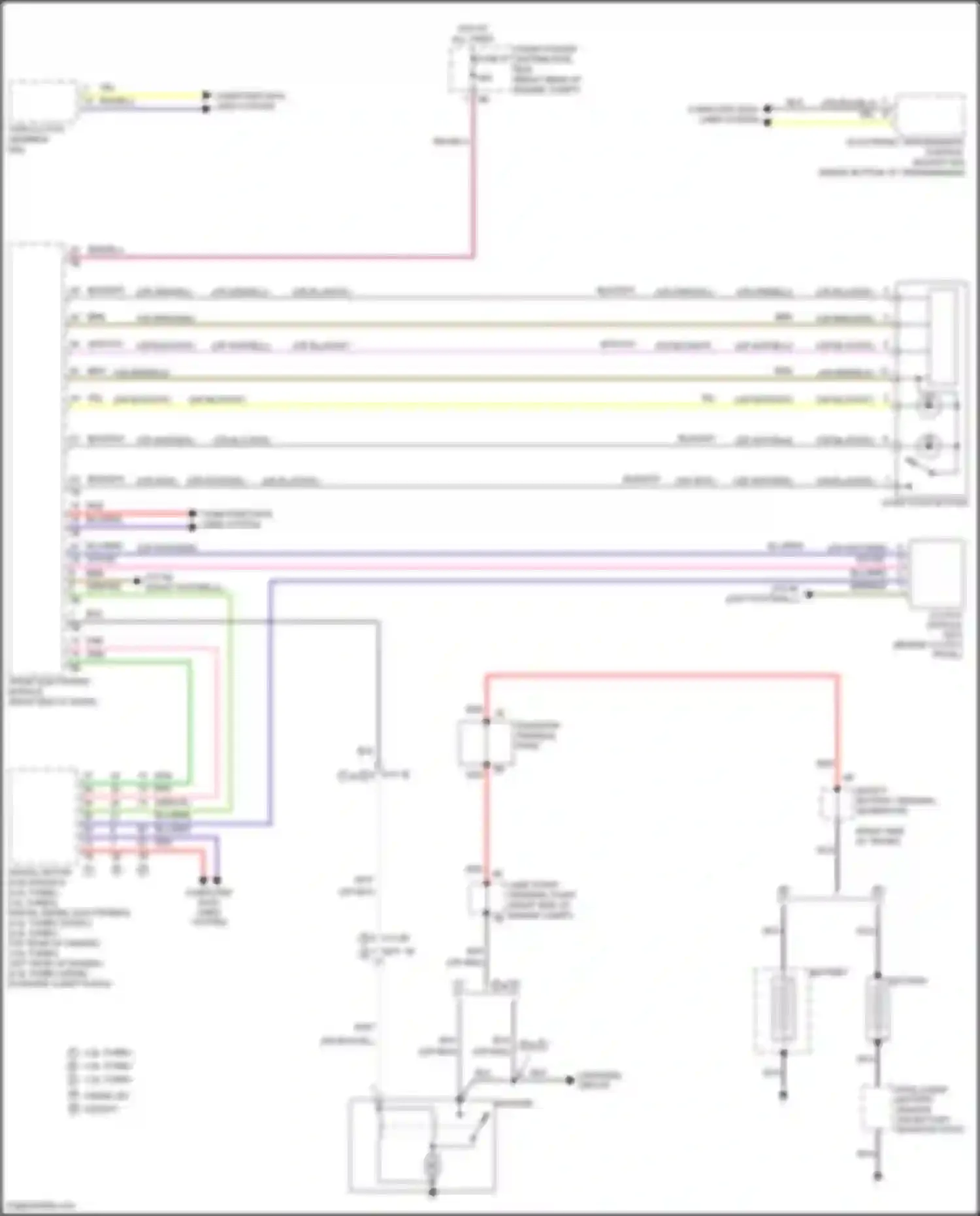 Wiring diagram front electronic module for BMW 3 series F30/F31 facelift (2015-2020) (9 of 50)