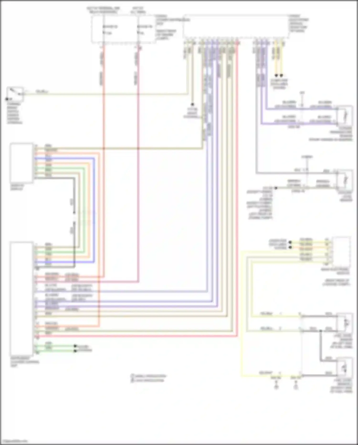 Wiring diagram fuse 50 for BMW 3 series F30/F31 facelift (2015-2020) (1 of 2)
