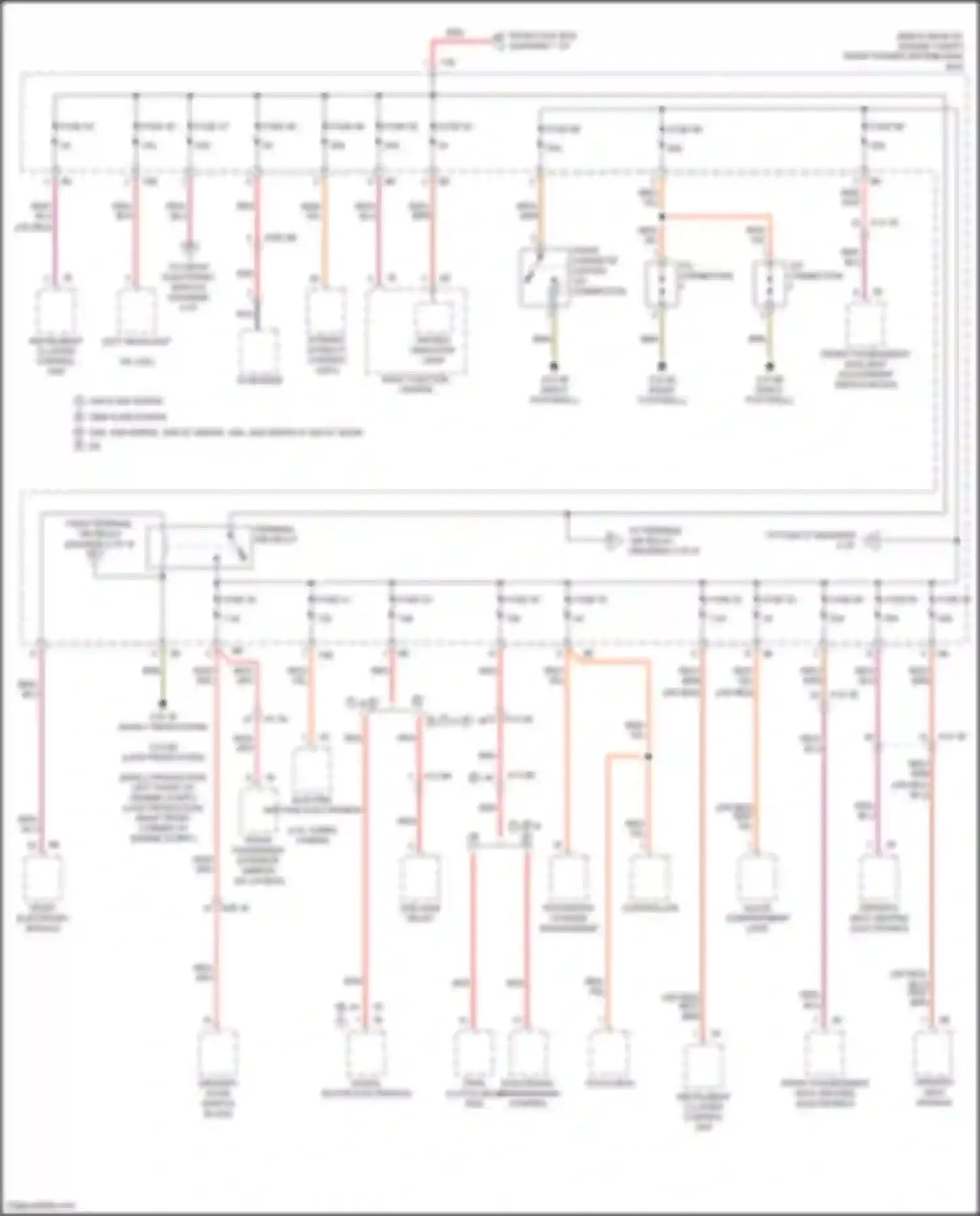 Wiring diagram fuse 50 for BMW 3 series F30/F31 facelift (2015-2020) (2 of 2)