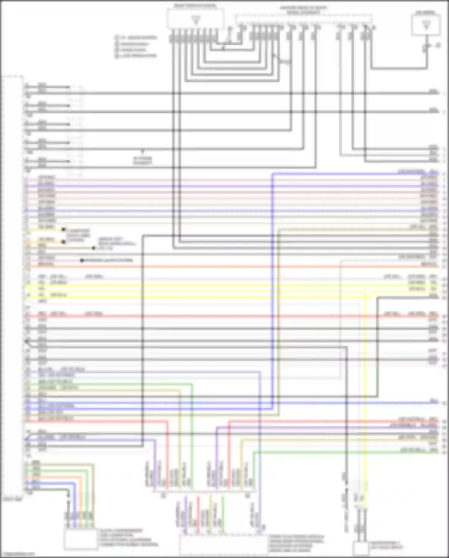 Wiring diagram glove compartment usb connection for BMW 3 series F30/F31 facelift (2015-2020) (3 of 8)