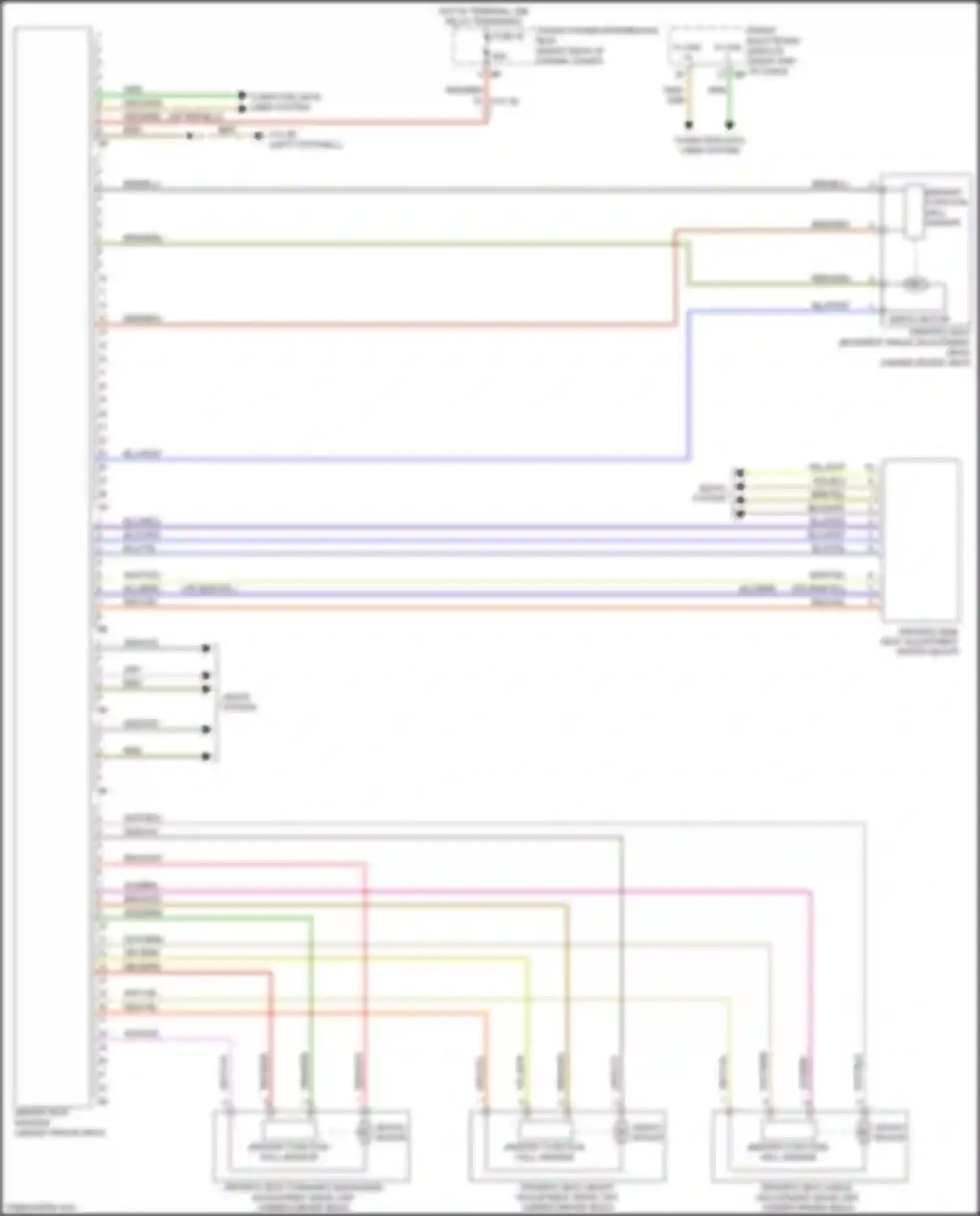 Wiring diagram memory function hall sensor for BMW 3 series F30/F31 facelift (2015-2020) (1 of 1)