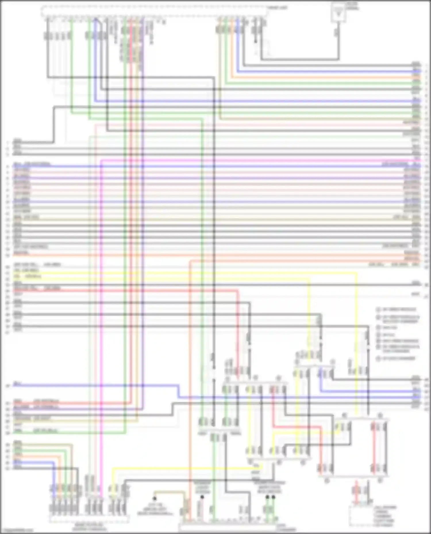 Wiring diagram most data bus circuit for BMW 3 series F30/F31 facelift (2015-2020) (4 of 22)