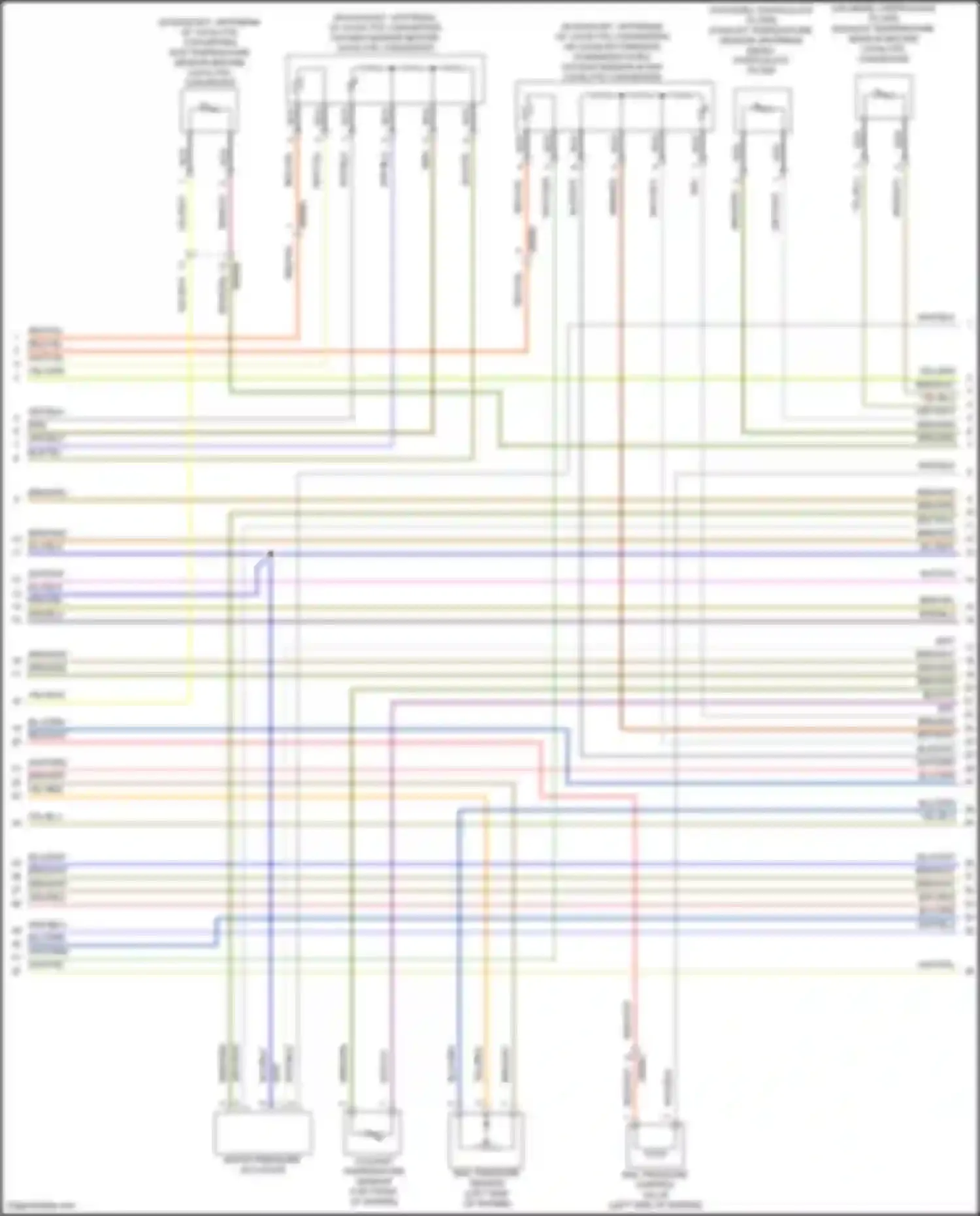 Wiring diagram rail pressure sensor for BMW 3 series F30/F31 facelift (2015-2020) (3 of 4)