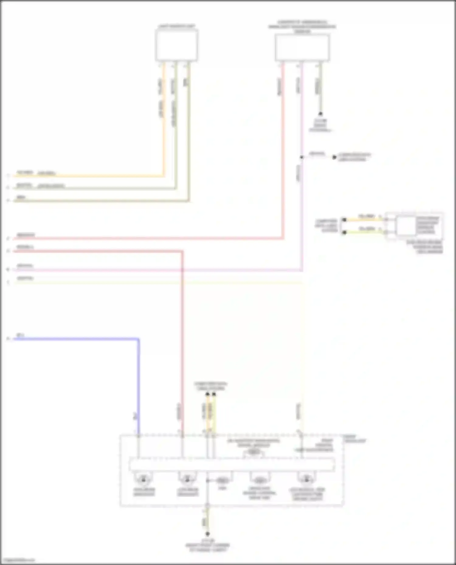 Wiring diagram rain/light/ solar/condensation sensor for BMW 3 series F30/F31 facelift (2015-2020) (1 of 2)